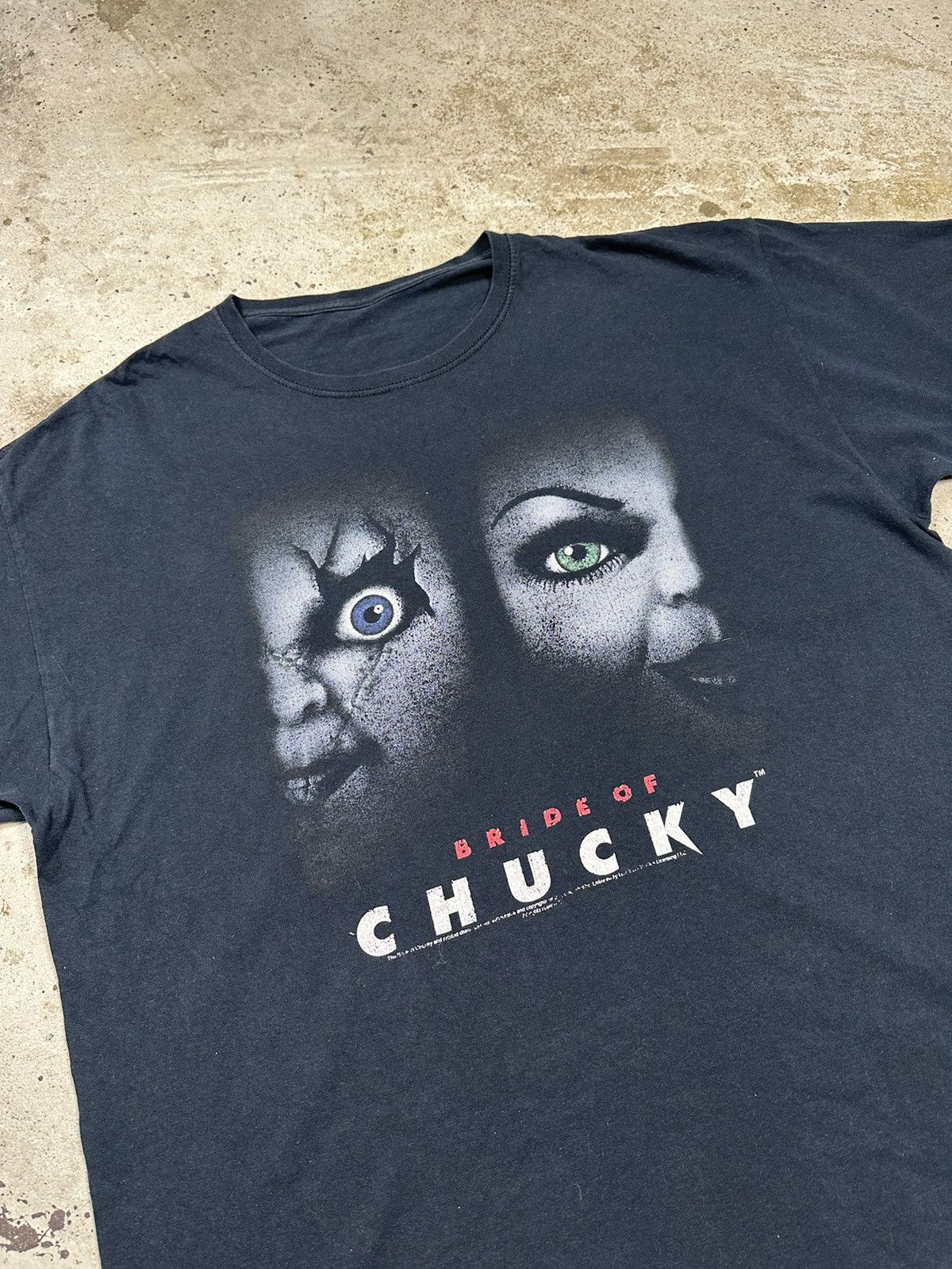 Other ‼️ Vintage Bride of Chucky Black Promo Tee T Shirt Movie Size US L / EU 52-54 / 3 - 5 Thumbnail