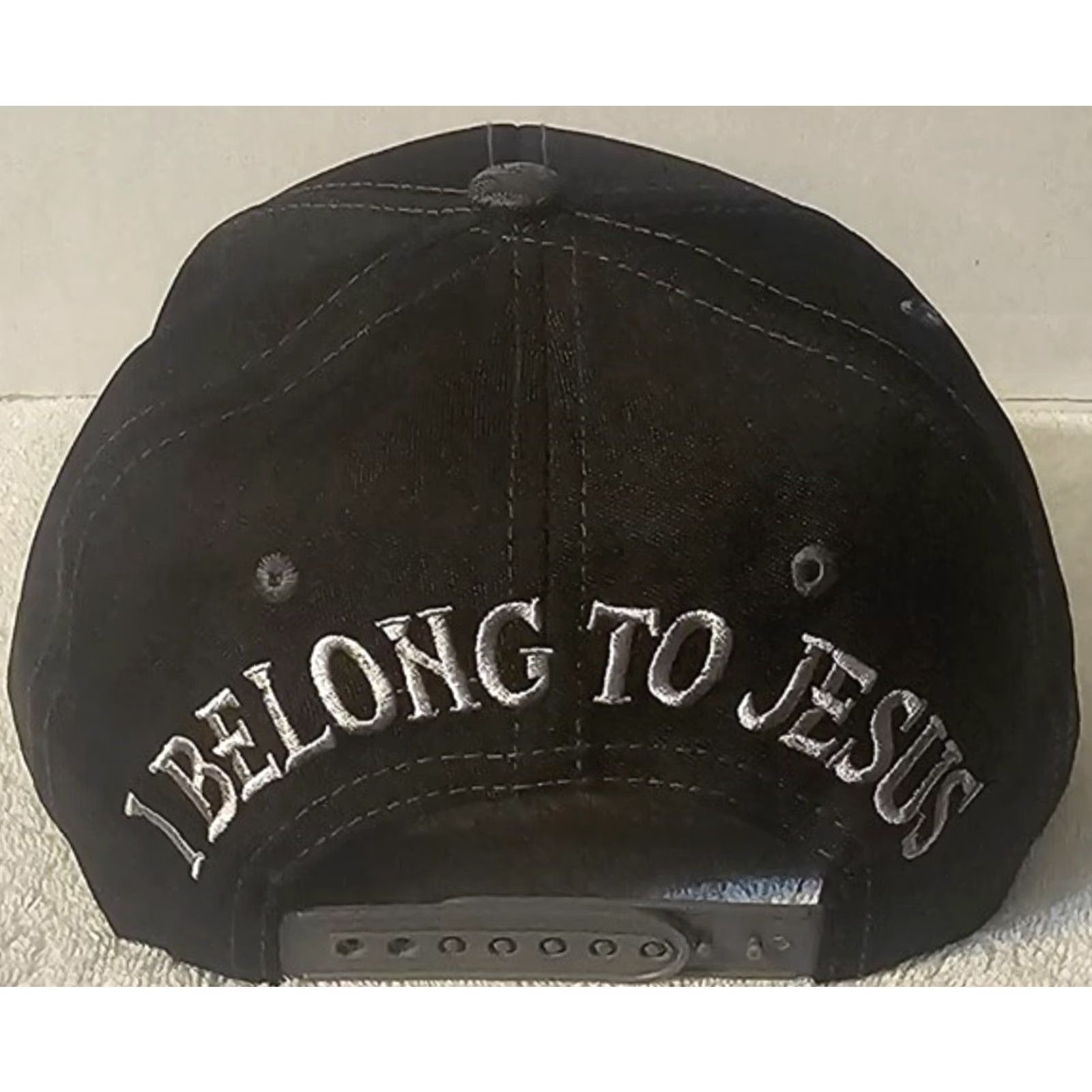 Vintage CROSS BACK OFF DEVIL I BELONG TO JESUS RELIGIOUS SNAPBACK BASEBALL CAP #2 Size ONE SIZE - 2 Thumbnail