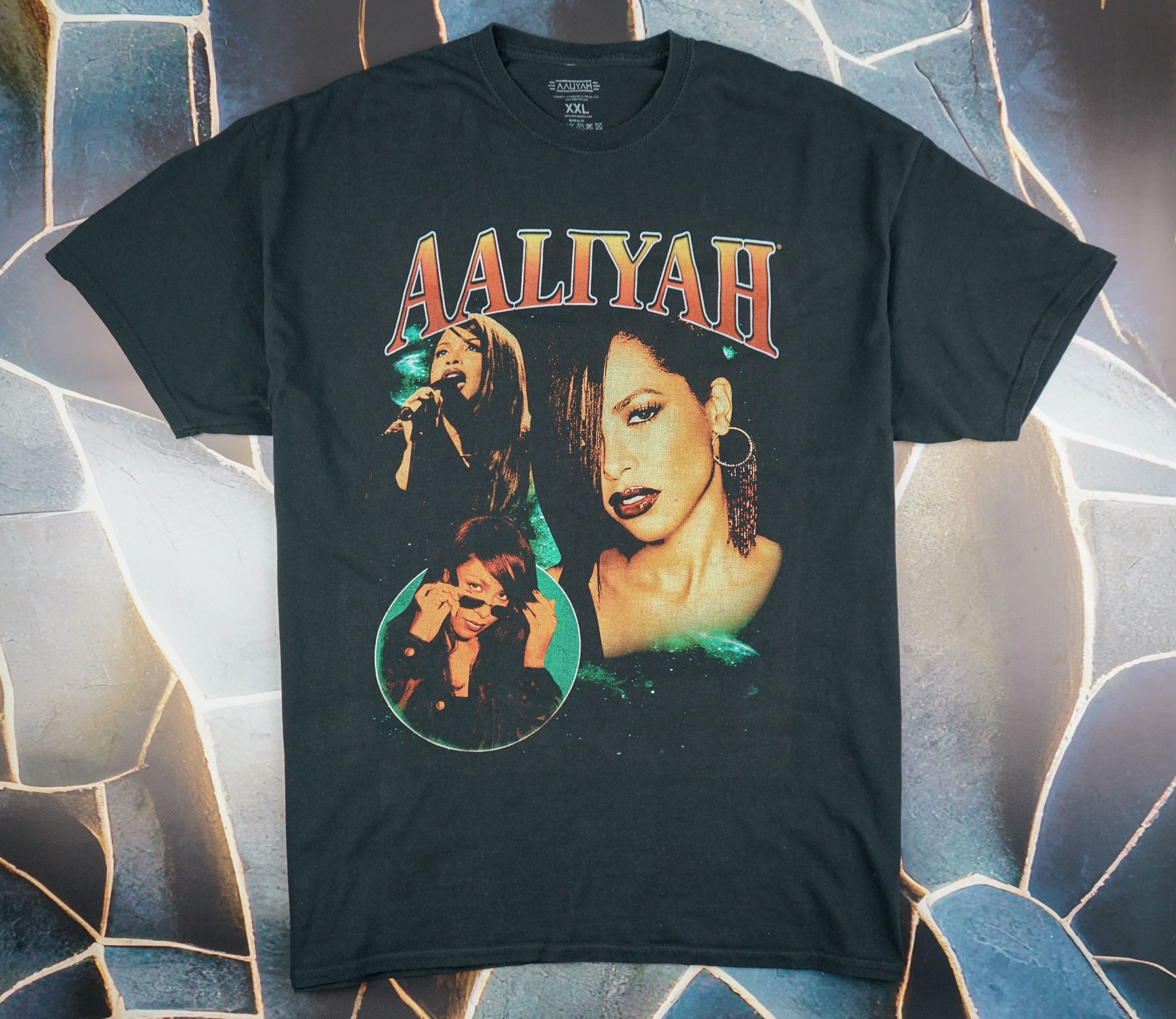 Band Tees × Rap Tees × Vintage Vintage 2010s Aaliah Rap T-Shirt Size US XXL / EU 58 / 5 - 1 Thumbnail