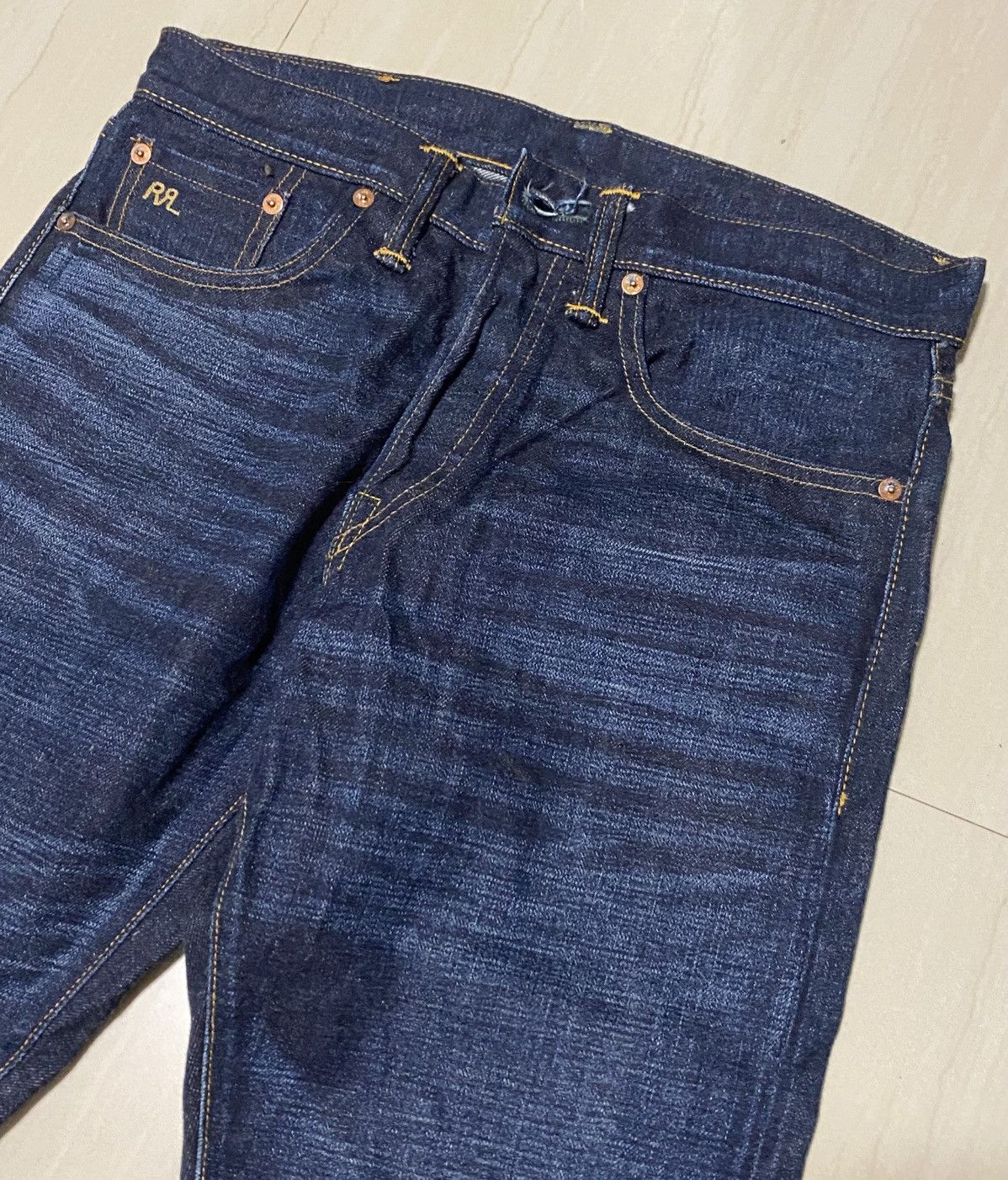 RRL Ralph Lauren RRL - Japan Indigo Selvedge Jeans Size US 30 / EU 46 - 10 Thumbnail