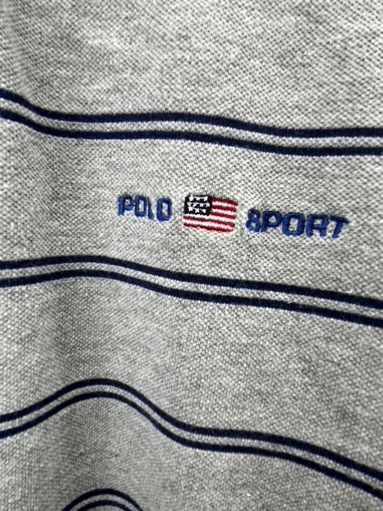 Polo Ralph Lauren Vintage Polo Sport Striped Shirt Size US XL / EU 56 / 4 - 2 Thumbnail