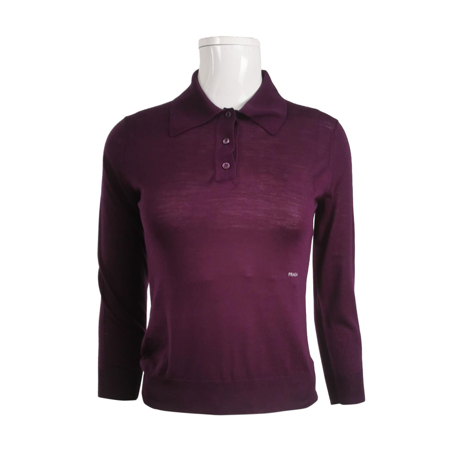 Prada Prada Logo Knit Polo Size 36 Size XS / US 0-2 / IT 36-38 - 1 Thumbnail