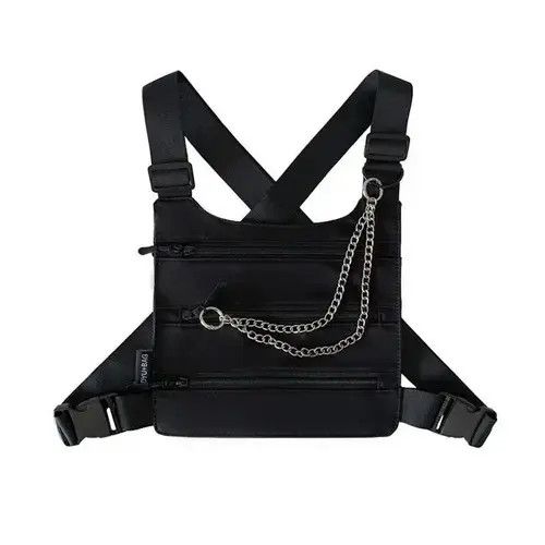 Japanese Brand Hip-hop Tactical Vest Bag Size ONE SIZE - 3 Thumbnail