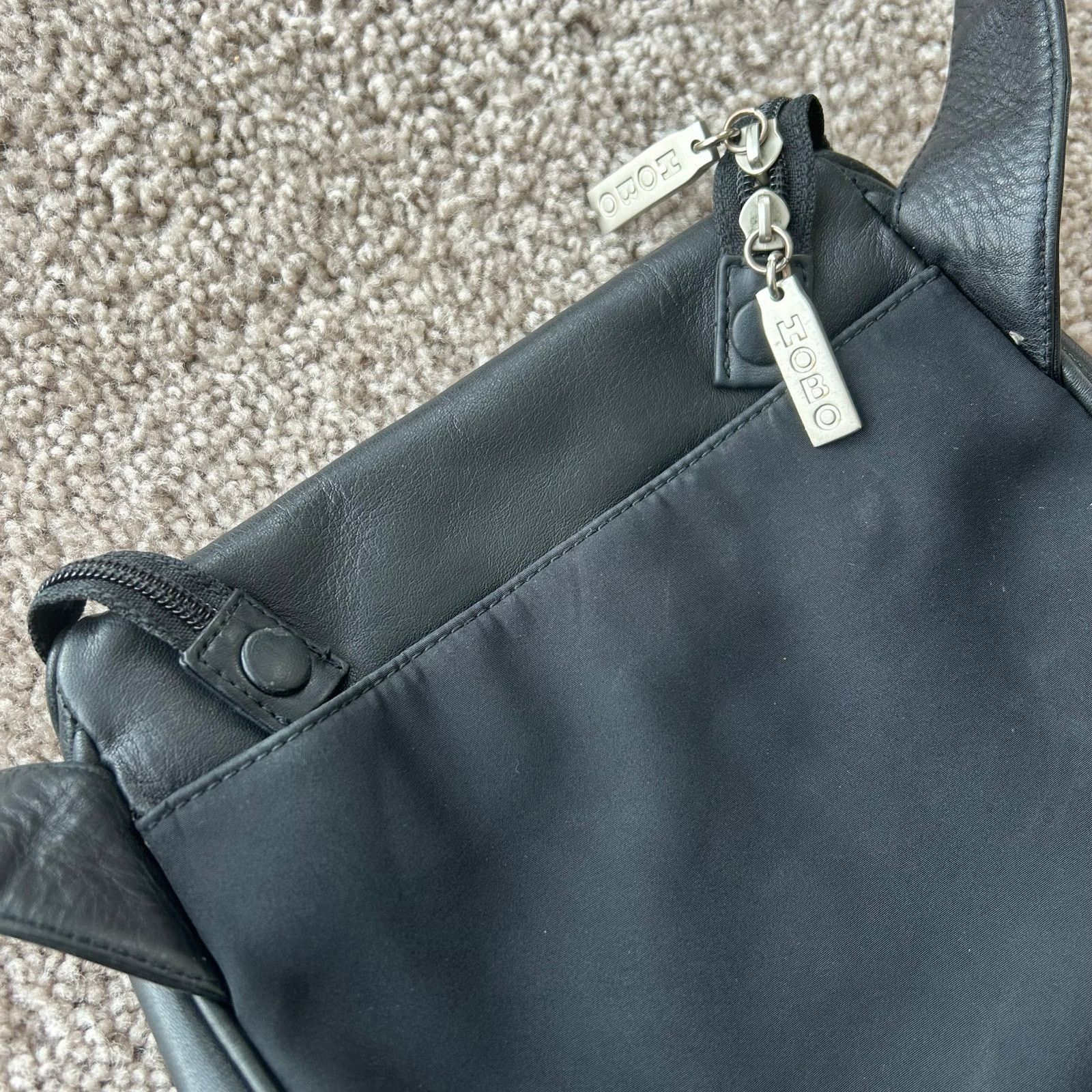 Hobo Vintage 90s Hobo International Crossbody Purse Black Leather Size ONE SIZE - 12 Thumbnail