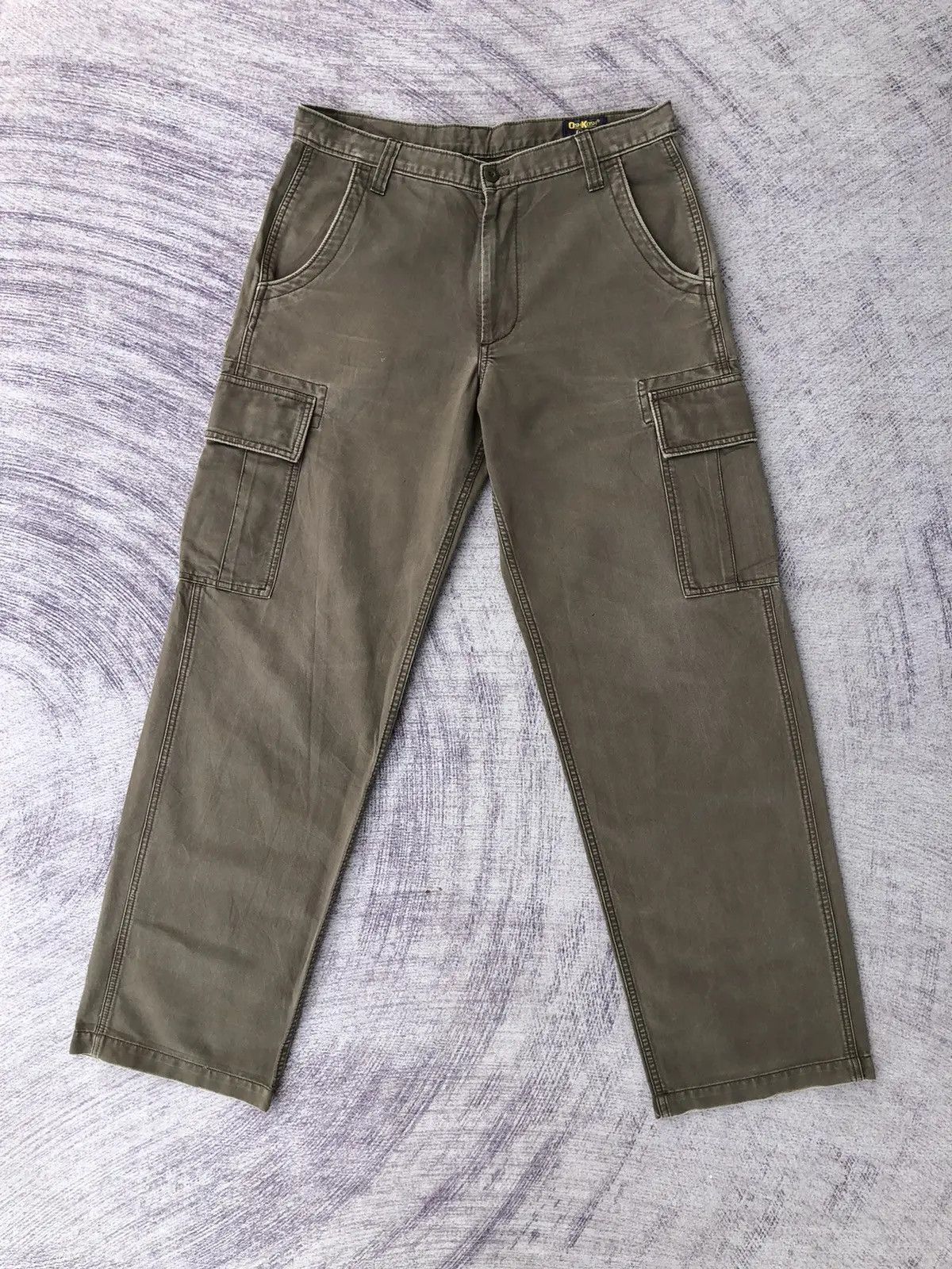 Oshkosh OshKosh Cargo Green Olive Style Multi-Pocket Pants Size US 31 - 1 Thumbnail