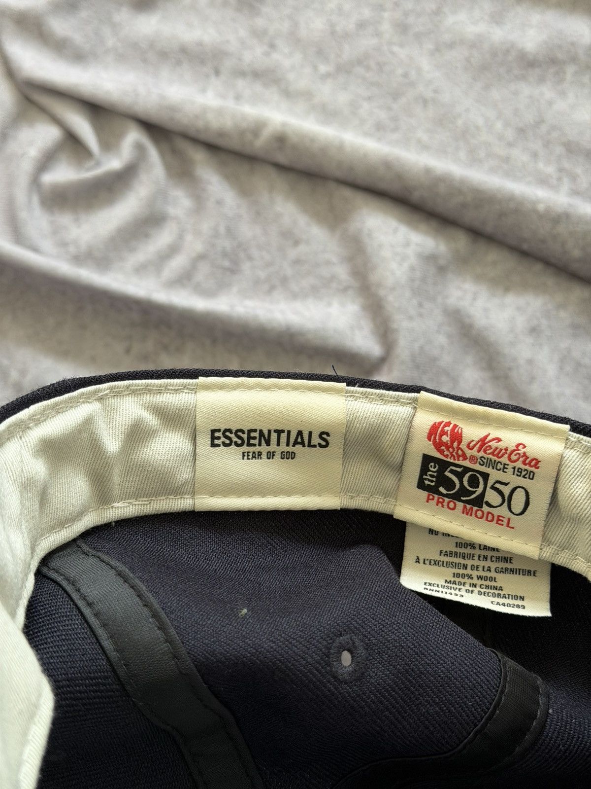 Essentials × New Era New Era Fear of God Essentials Size 7-5/8 Fitted Cap 59FIFTY Size ONE SIZE - 8 Thumbnail
