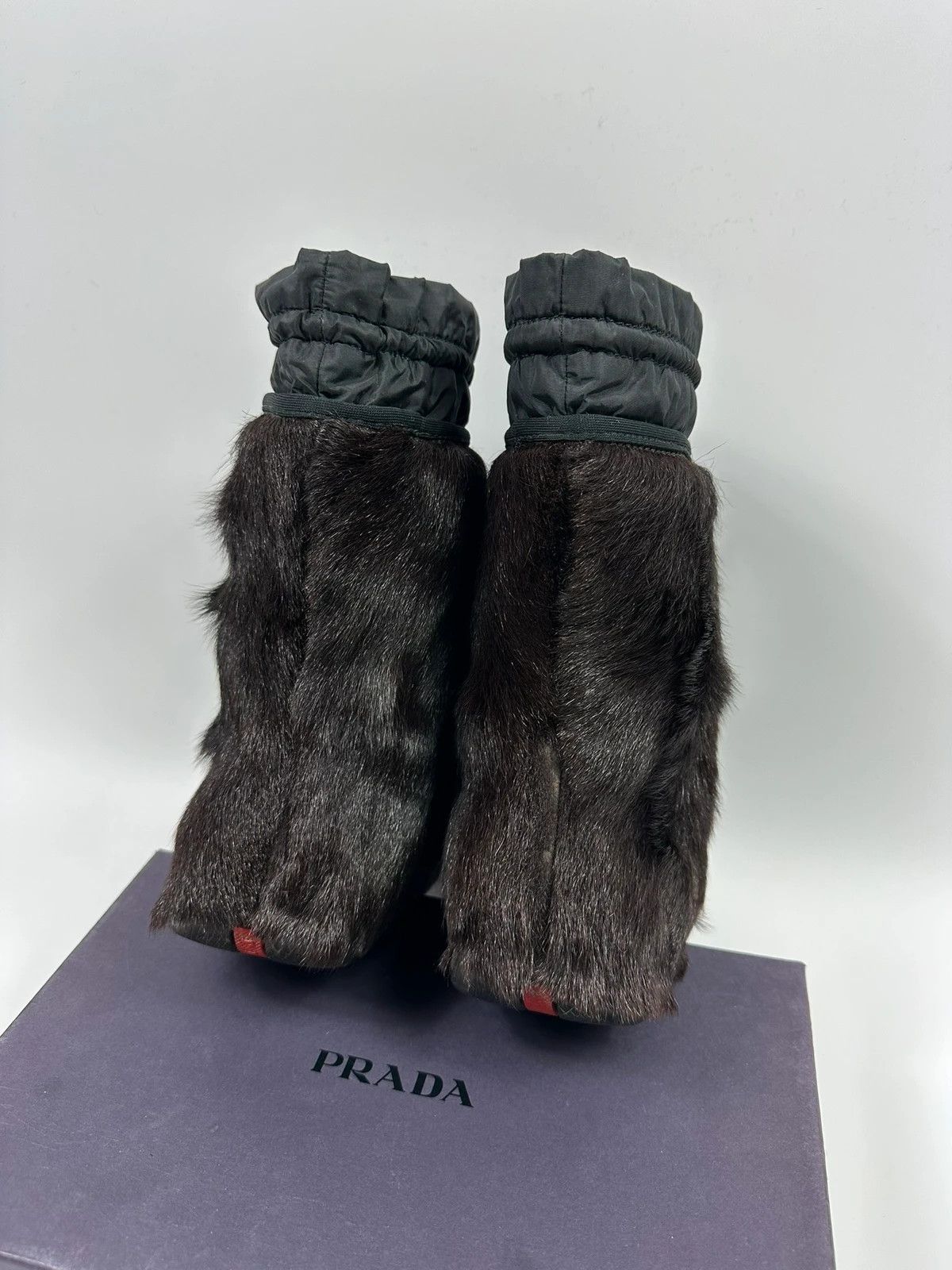 Prada Prada Sport FW99 Brown Fur Yeti Boots Size US 9 / IT 39 - 10 Thumbnail