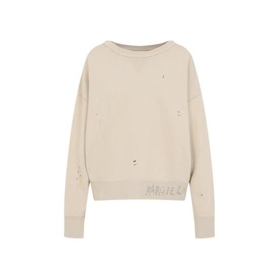 Maison Margiela MAISON MARGIELA Men Hoodies S50GU0237 M25019 112 Beige Size US S / EU 44-46 / 1 - 1 Thumbnail
