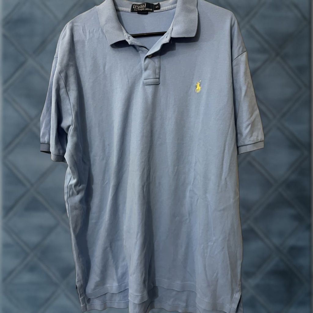 Polo Ralph Lauren Vintage Polo Ralph Lauren Polo Shirt Blue XL Mens Classic Fit Casual Button Collared Cotton Size US XL / EU 56 / 4 - 1 Thumbnail