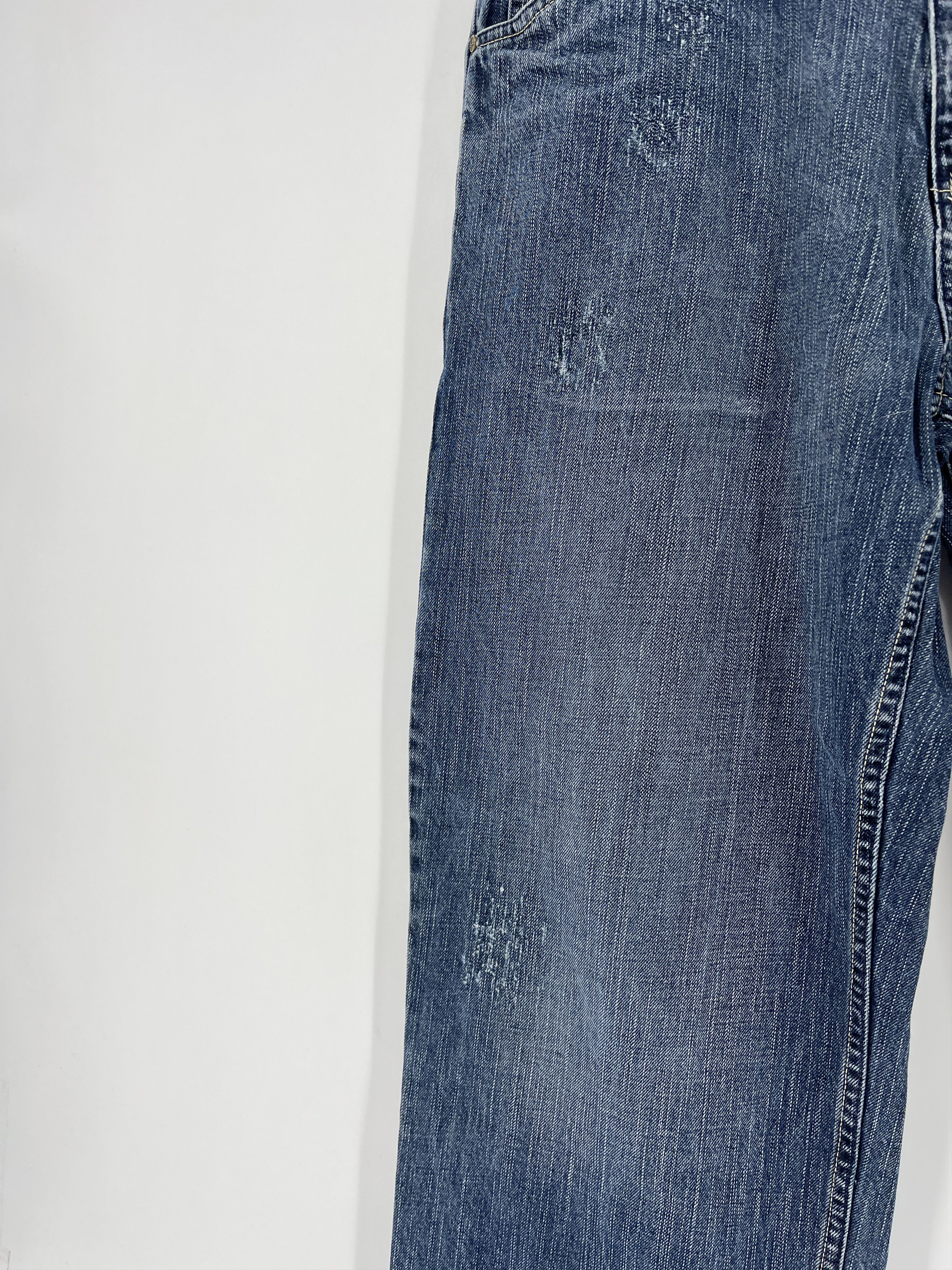 Japanese Brand Vintage Karl Kani Baggy Rap Jeans Rivet Stud Big Logo Size34 Size US 34 / EU 50 - 6 Thumbnail