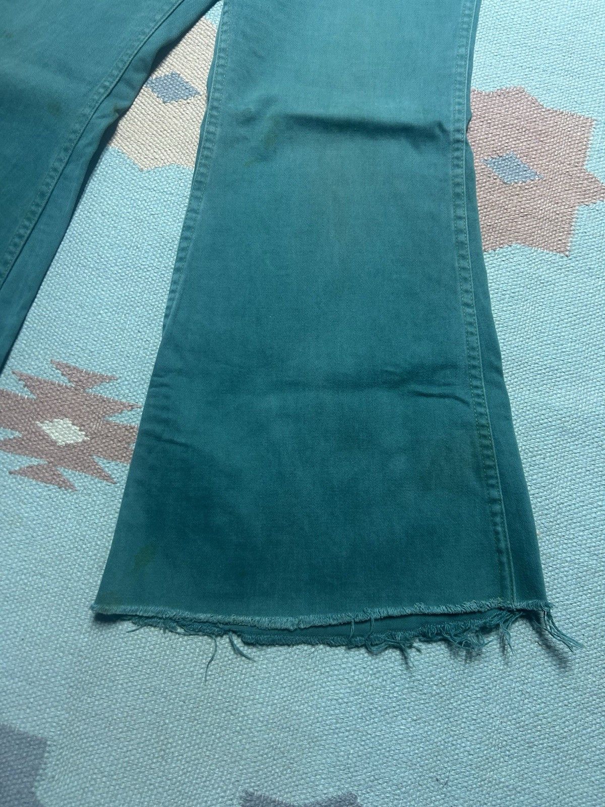 Vintage Vintage 70s bell bottom jeans elephant flare wide leg 32x26 Size 32" / US 10 / IT 46 - 2 Thumbnail