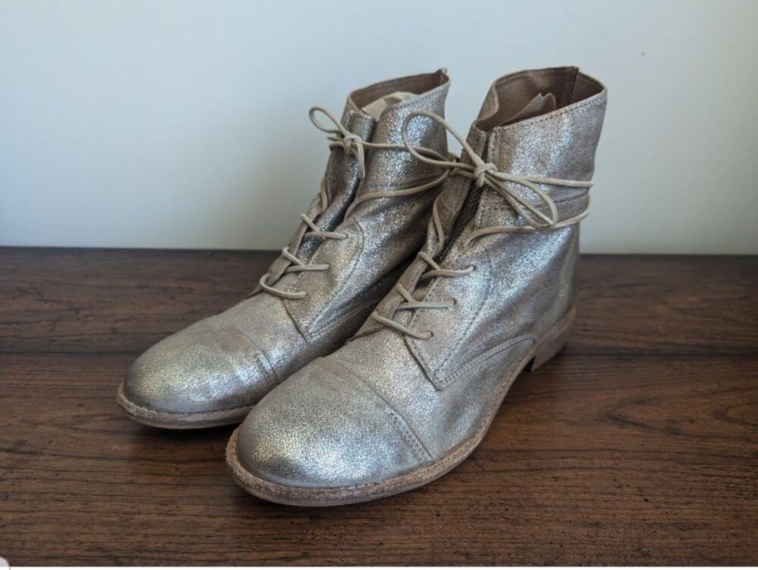 Other Miz Mooz gold ankle boots Size US 9 / IT 39 - 1 Thumbnail