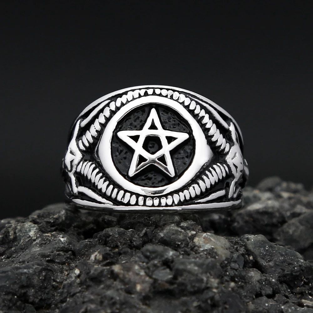 Jewelry Pentagram Ring Size ONE SIZE - 4 Thumbnail
