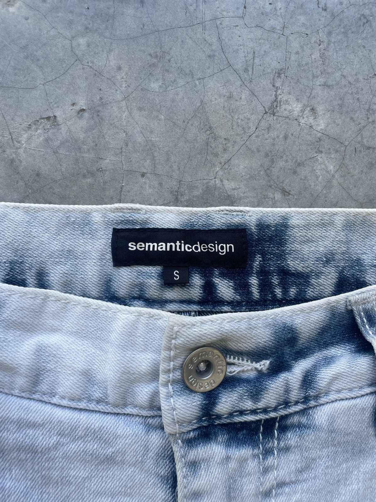 semanticdesign 2000s japanese semantic design bleach j cut jeans Size US 30 / EU 46 - 3 Thumbnail