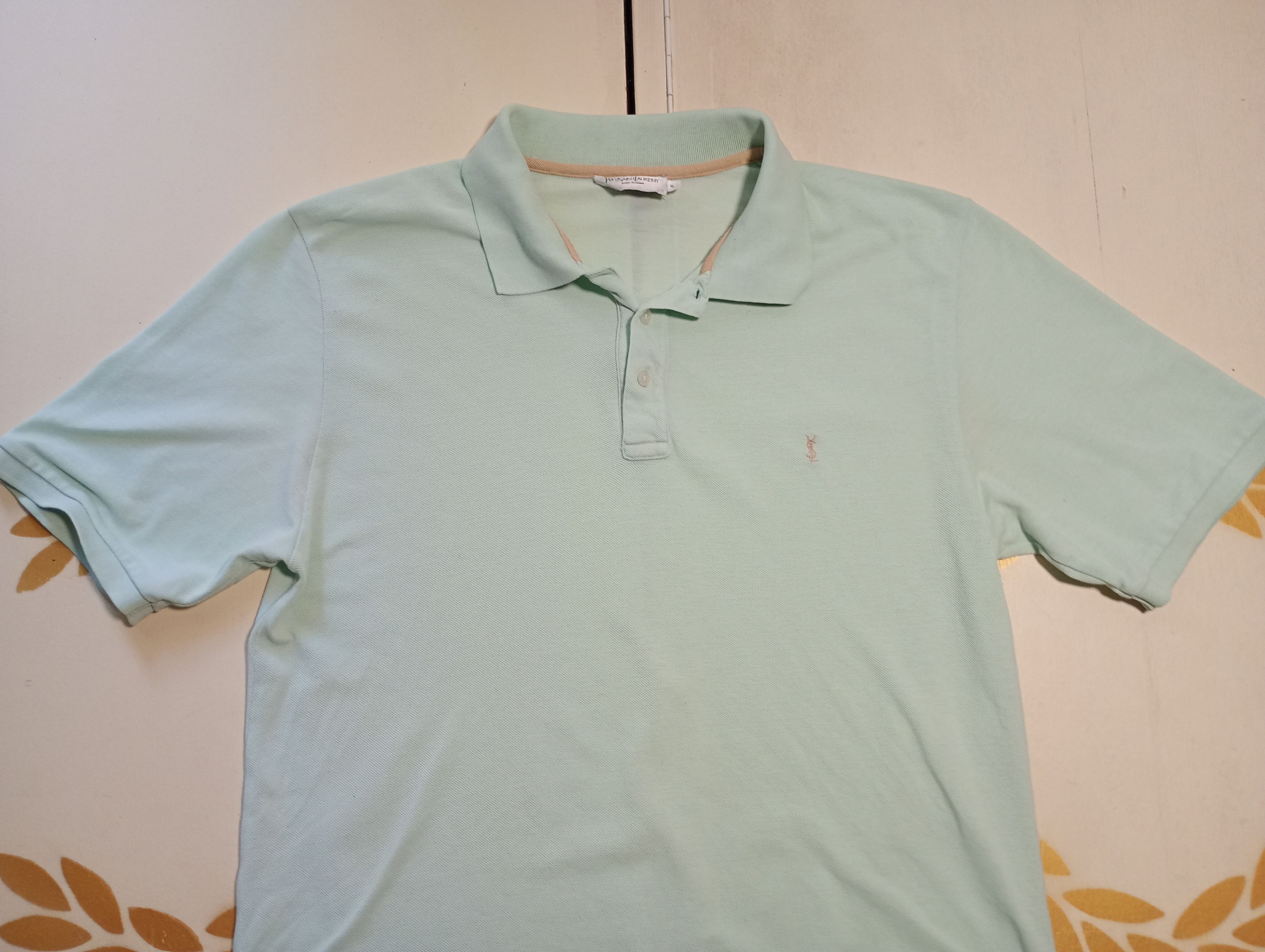 Yves Saint Laurent YSL Pour Homme Polo Shirt Vintage Size US XL / EU 56 / 4 - 4 Thumbnail