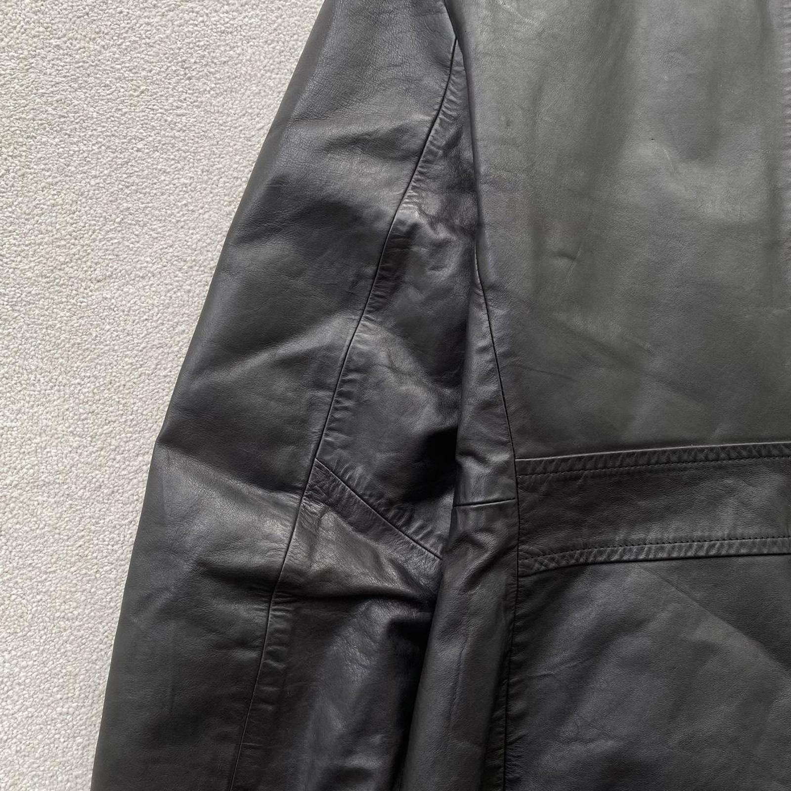 Emporio Armani Emporio Armani Calf Leather Trench Coat Overcoat Jacket Size M / US 6-8 / IT 42-44 - 4 Thumbnail