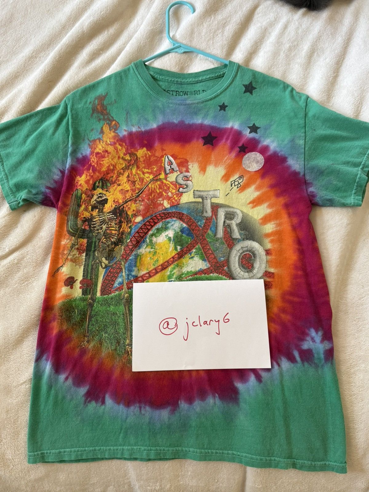 Travis Scott Travis Scott Astroworld Merch Drop - Astroworld Tie Dye Tee Size US M / EU 48-50 / 2 - 1 Thumbnail