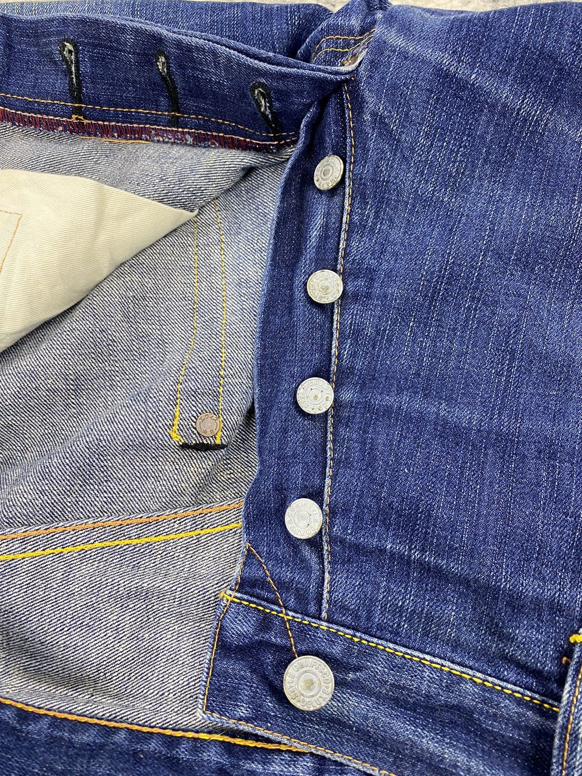 Evisu EVISU No.3 by Yamane Leather Patch Iconic Seagull Denim Size US 34 / EU 50 - 21 Thumbnail