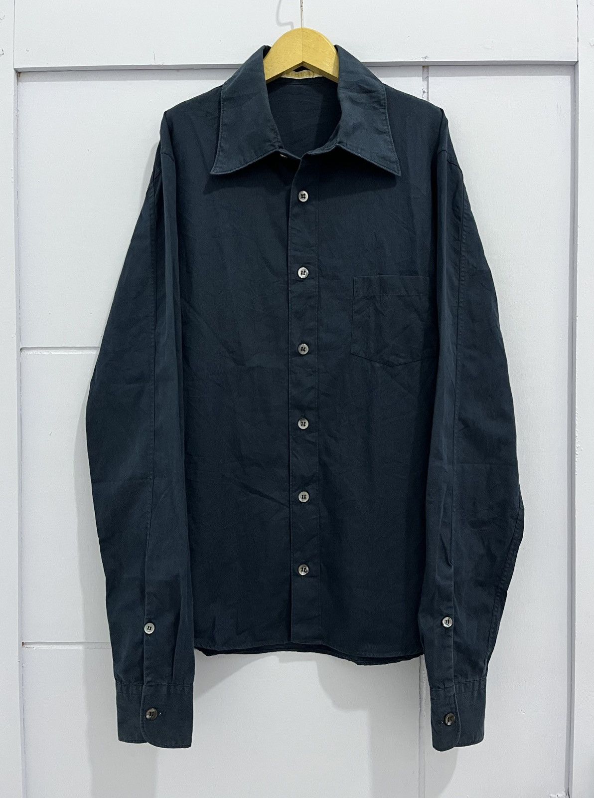 SS96 Carol Christian Poell Navy Tailored Shirt Rare