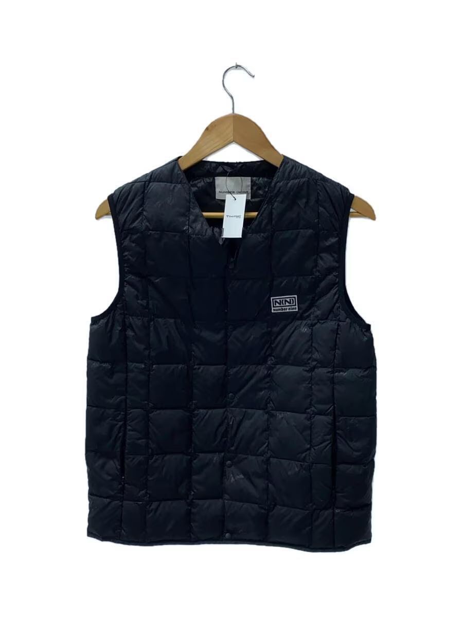 image of Number N Ine x Taion Logo Nylon Down Vest in Black, Men's (Size Small)