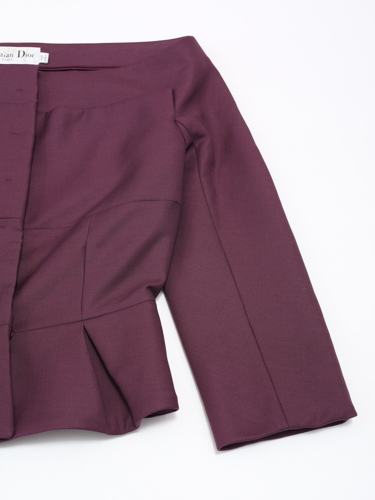 Christian Dior Monsieur Christian Dior Evening Jacket Purple Wool Blazer Vintage Size M / US 6-8 / IT 42-44 - 3 Thumbnail