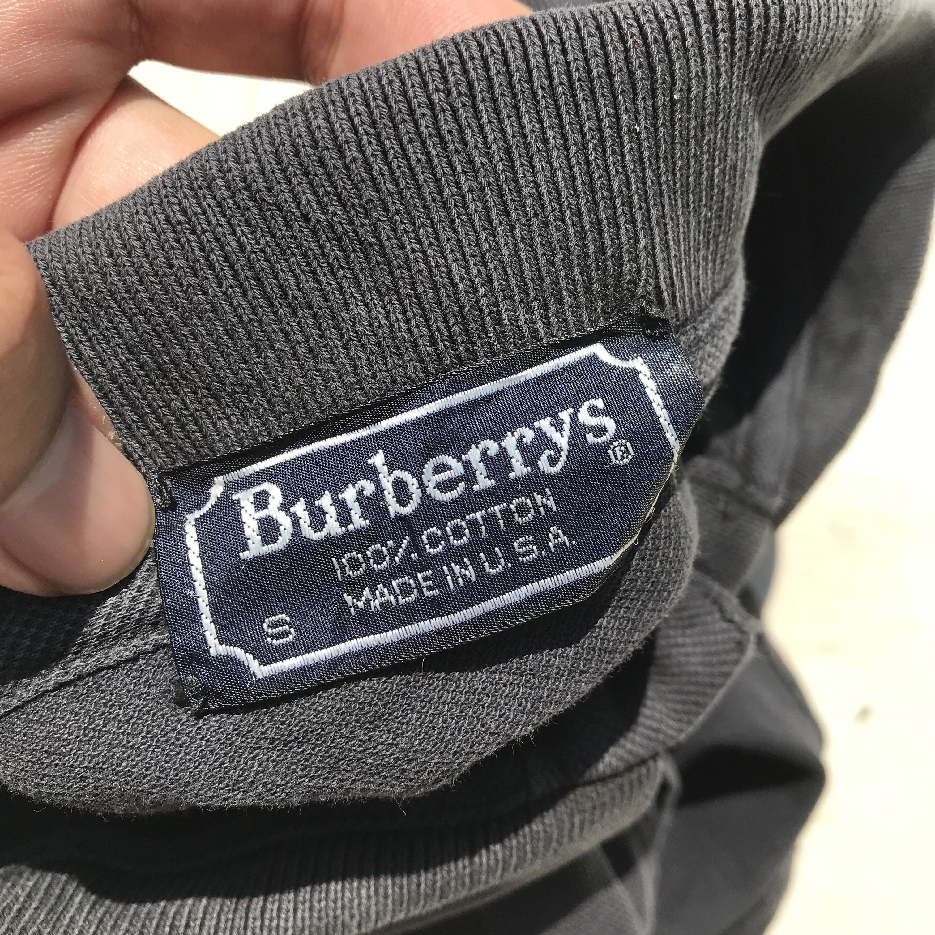 Burberry Vintage Burberrys Polo Shirt Made In USA Black Polo shirt Size US L / EU 52-54 / 3 - 7 Thumbnail