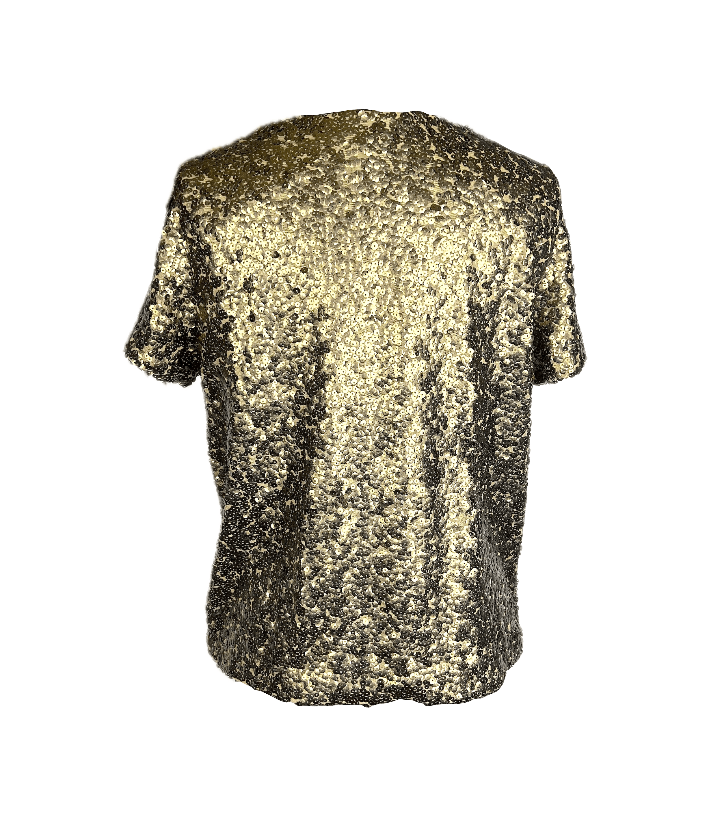 H&M H&M Bronze Sequin Top Size M / US 6-8 / IT 42-44 - 4 Thumbnail