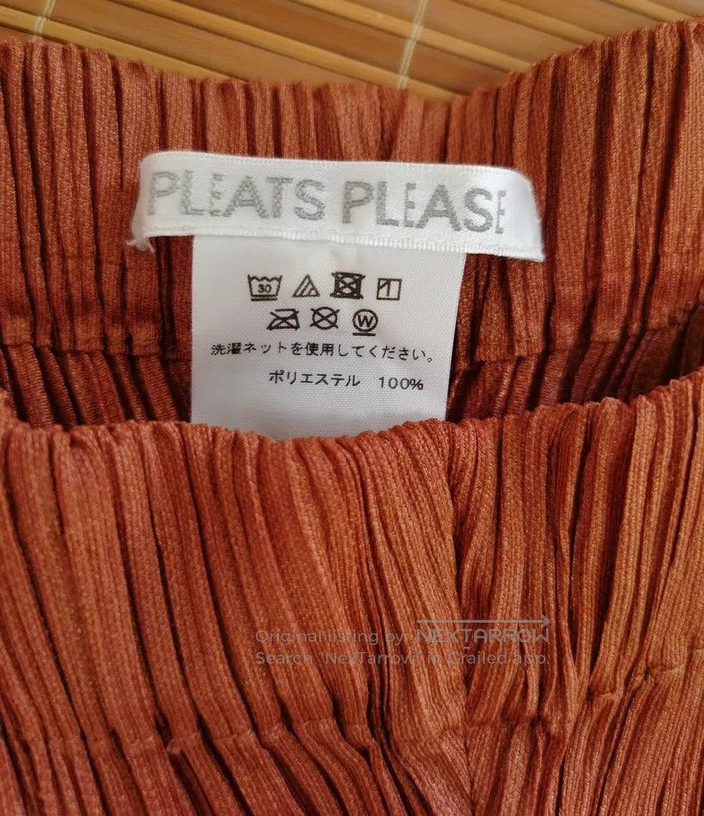 Issey Miyake Issey Miyake size:5 Brown Pleated Pants Size 31" - 4 Thumbnail
