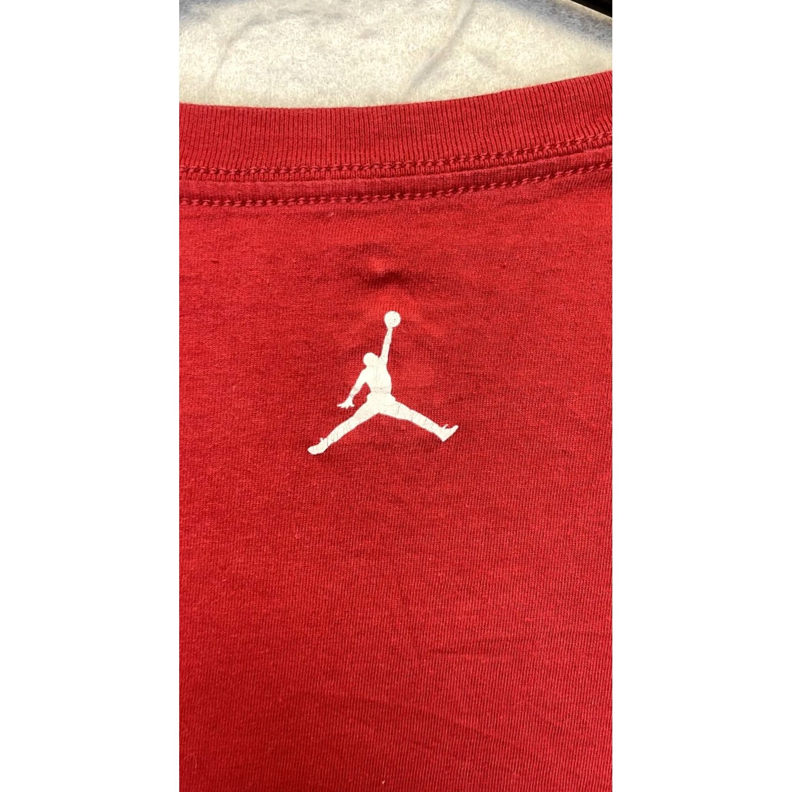 Jordan Brand Jordan Shirt Mens Medium Red Air Jordan Has Landed Graphic Tee Jumpman Nike Size US M / EU 48-50 / 2 - 7 Thumbnail