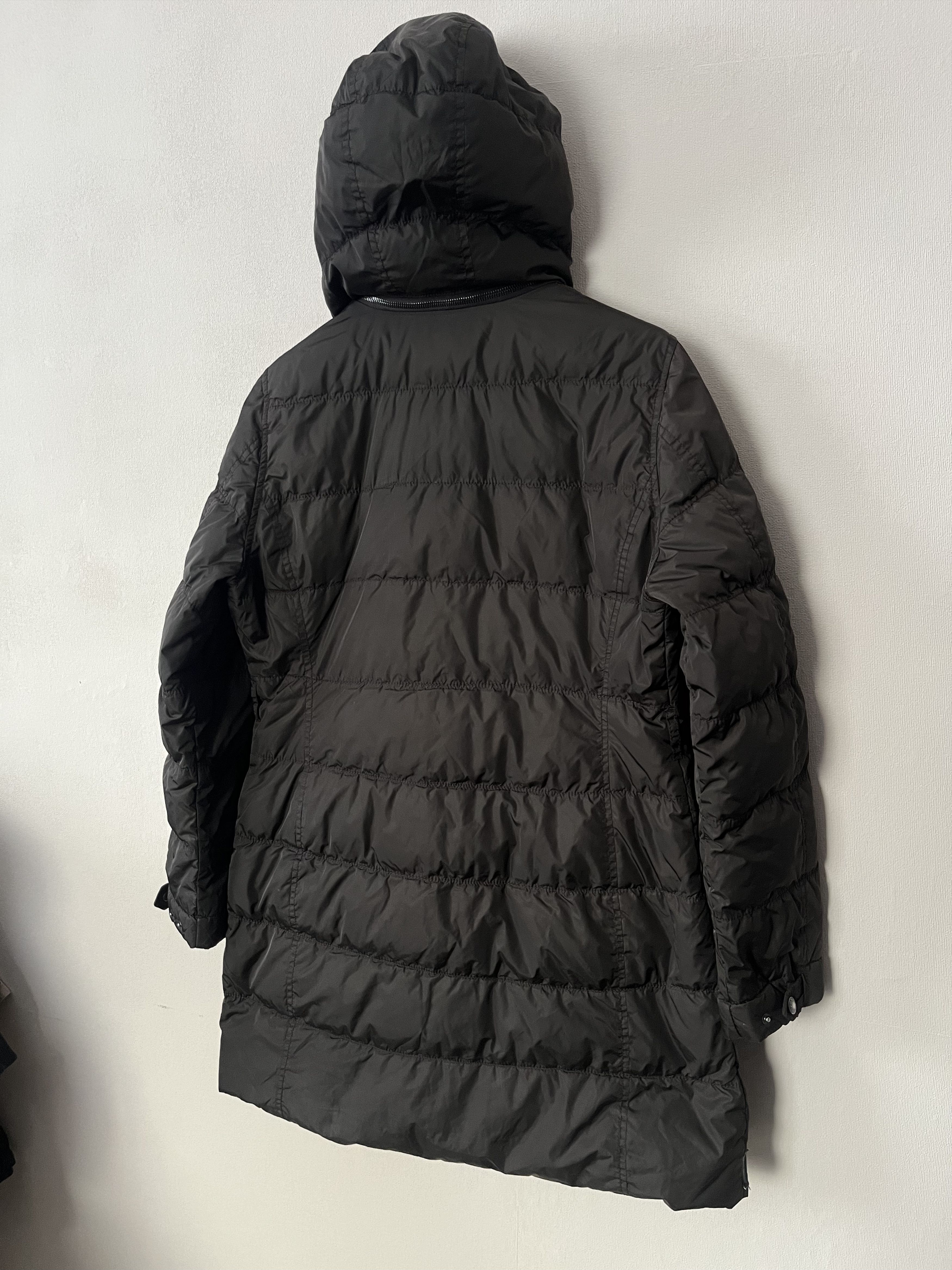 Prada Prada Brown Down Hooded Nylon Jacket Long Black Tab Leather Size M / US 6-8 / IT 42-44 - 18 Thumbnail