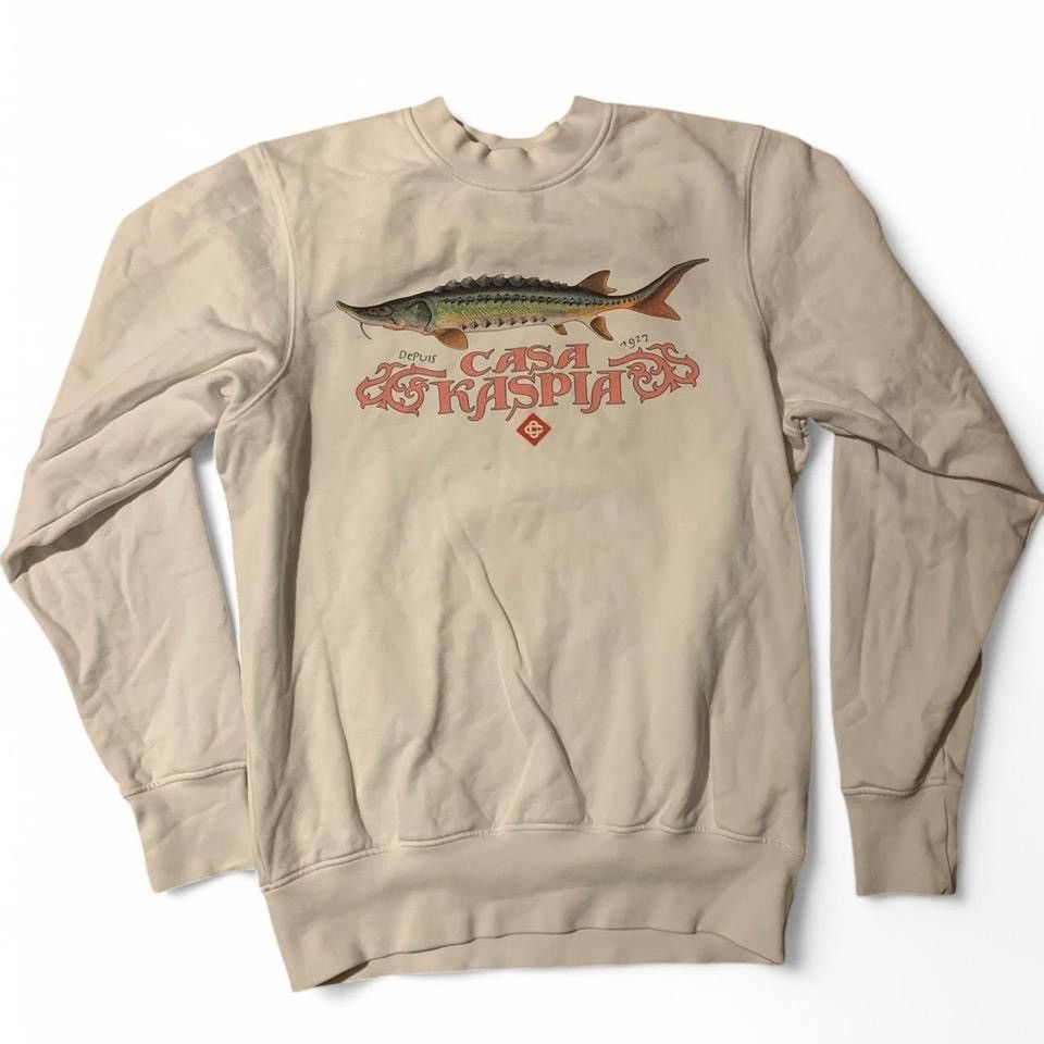 Casablanca White Limited Edition Casablanca x Caviar Kaspia Sweatshirt Size US S / EU 44-46 / 1 - 3 Thumbnail