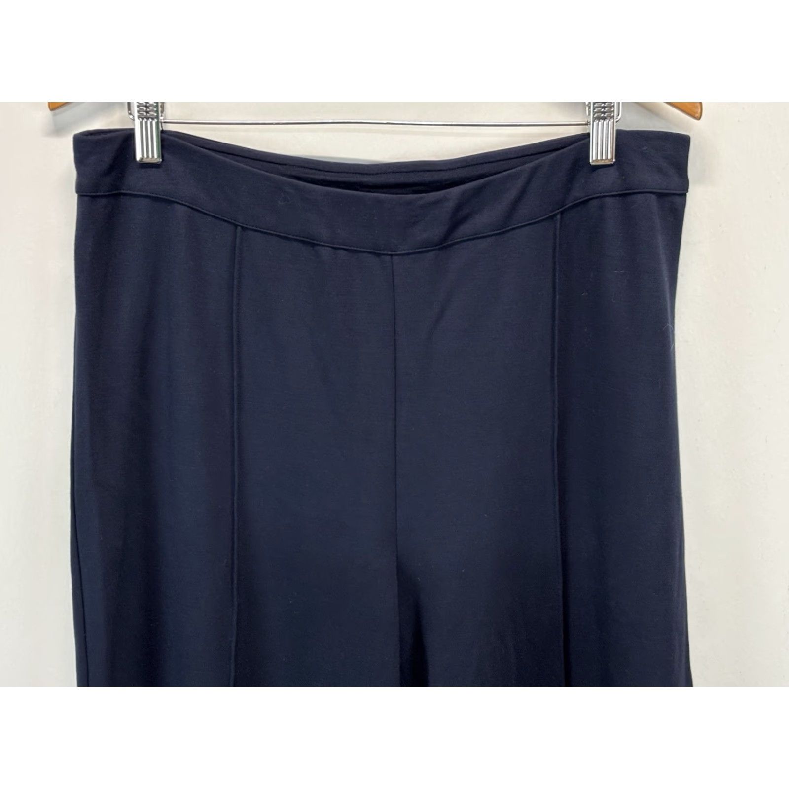 J. Jill VINTAGE J. Jill Wearever Cropped Pants Women XL Wide-Leg Business Casual Navy 90s Size 40" / US 18 - 2 Thumbnail