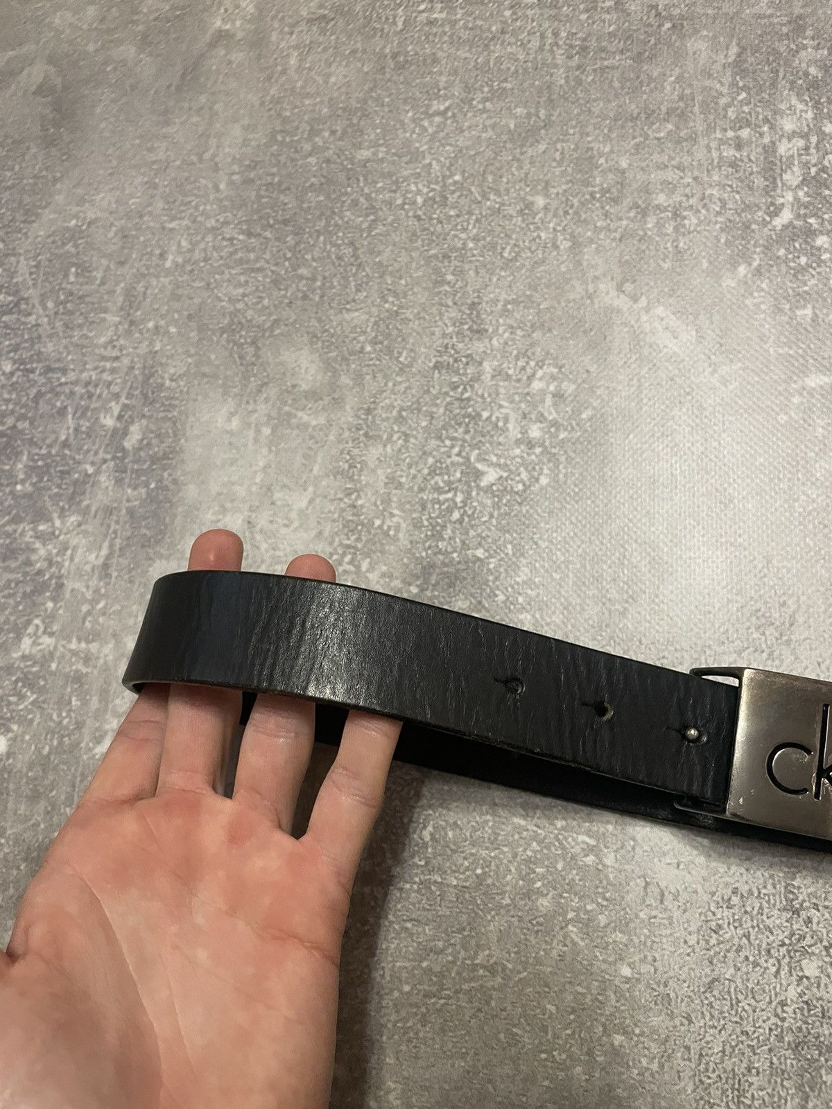 Calvin Klein Vintage Calvin Klein Leather Belt Size ONE SIZE - 4 Thumbnail