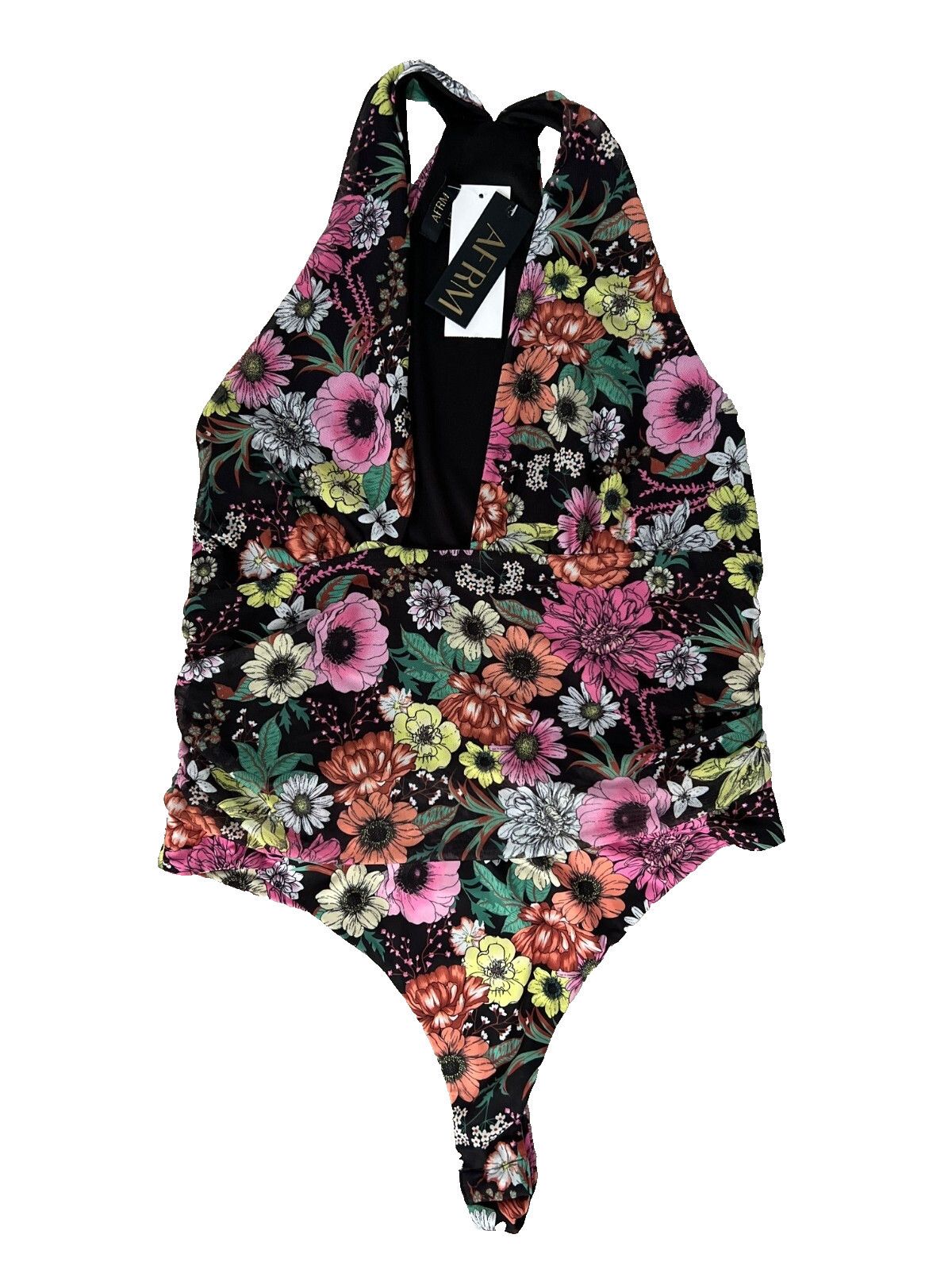 Other AFRM Kim Floral Bodysuit in Noir Garden ( XS ) Size XS / US 0-2 / IT 36-38 - 4 Thumbnail