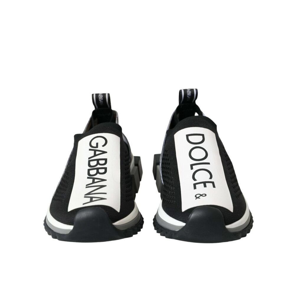 Dolce & Gabbana Dolce & Gabbana Black White Slip On Sorrento Sneakers Shoes Size US 8.5 / IT 38.5 - 2 Thumbnail