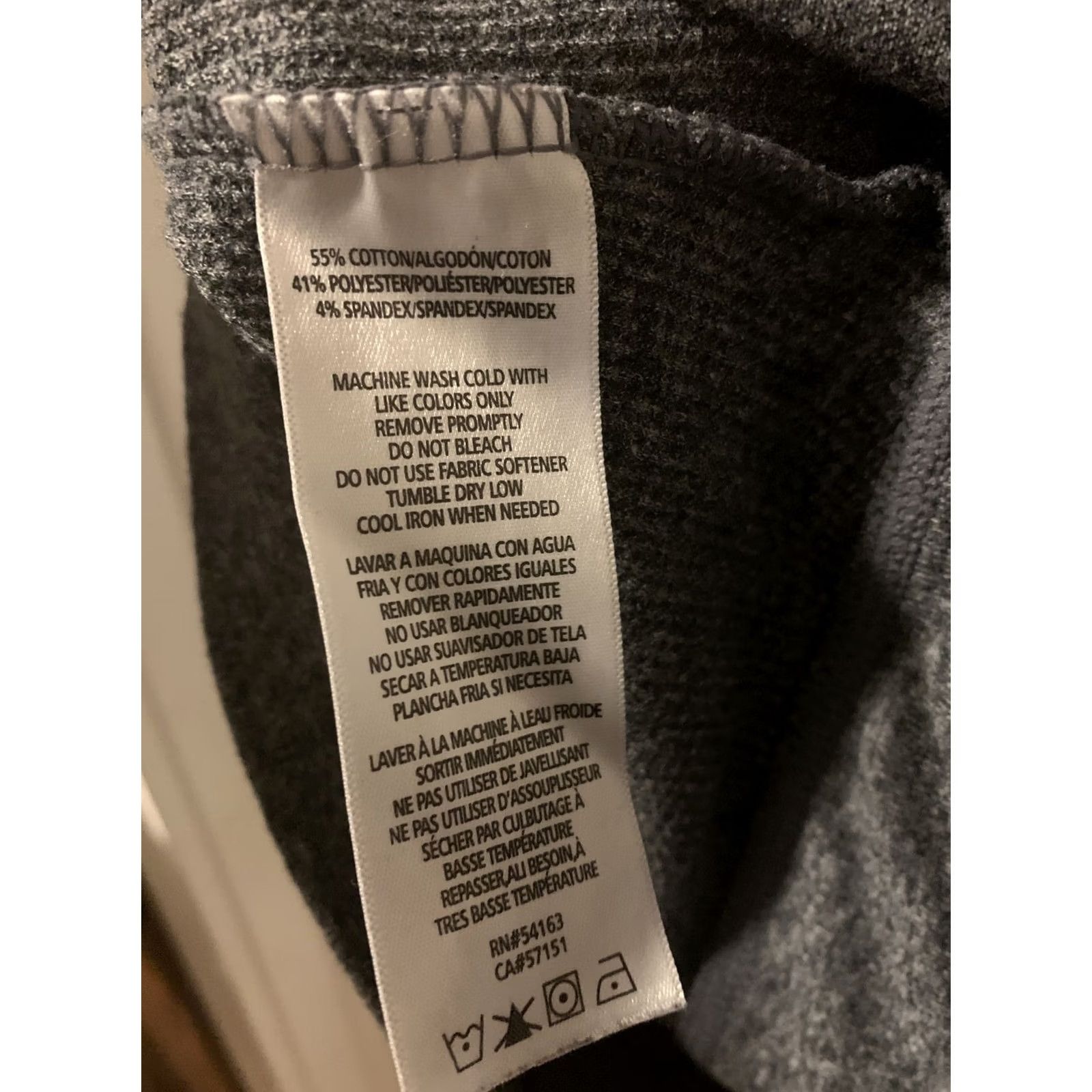 Calvin Klein Calvin Klein Gray Knit Hooded Full Zip Jacket Womens 1X Plus Long Sleeve CK Performance Activewear Hoodie Coat Size XL / US 12-14 / IT 48-50 - 7 Thumbnail