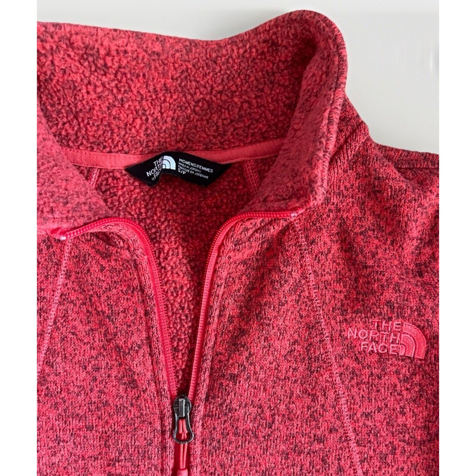 The North Face North Face Size S Maggy Sweater Fleece Jacket, Red Pink Size S / US 4 / IT 40 - 3 Thumbnail