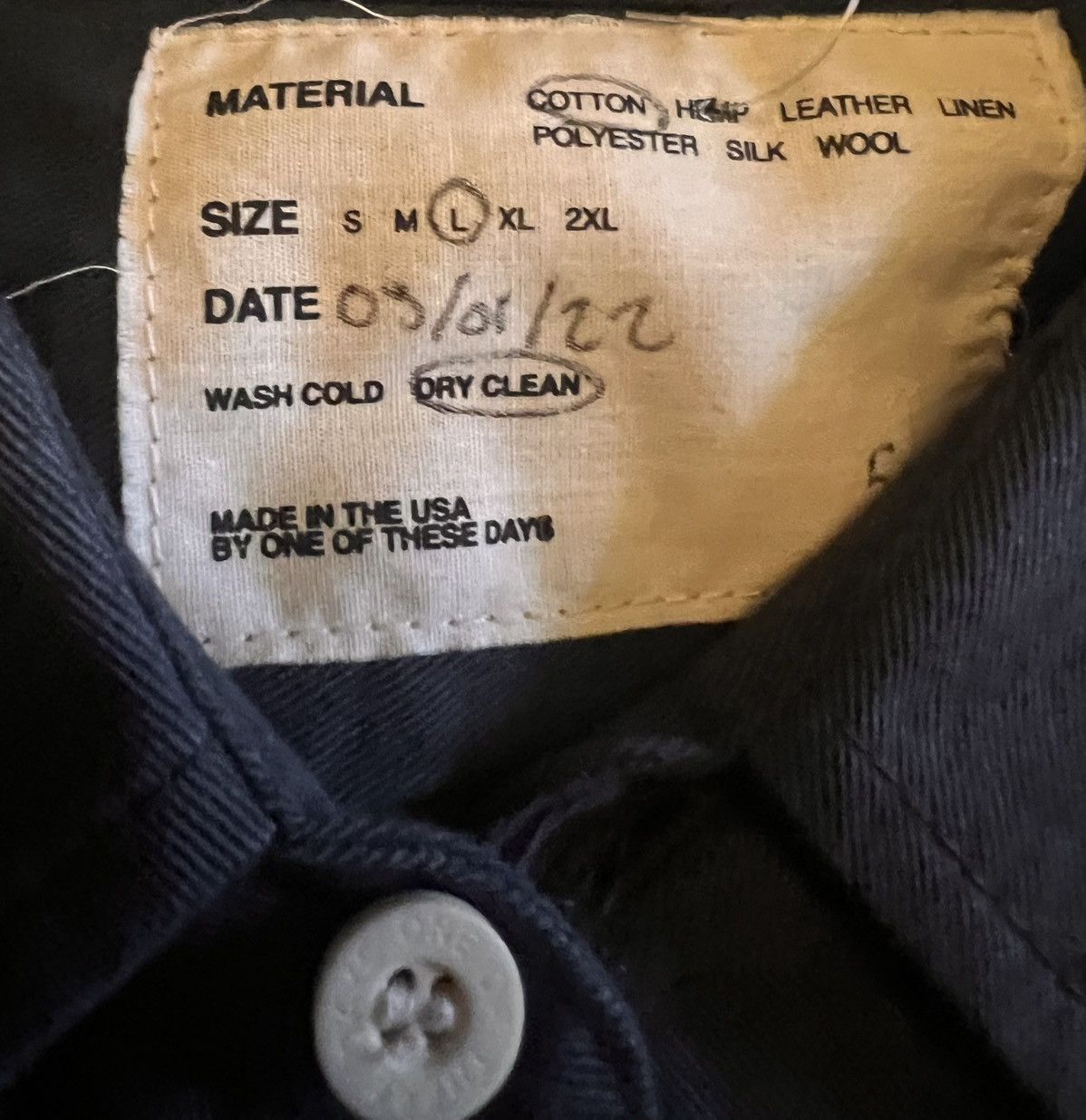 One of These Days One Of These Days Western Shirt Navy DOTDSS22-WSN Size US L / EU 52-54 / 3 - 2 Thumbnail