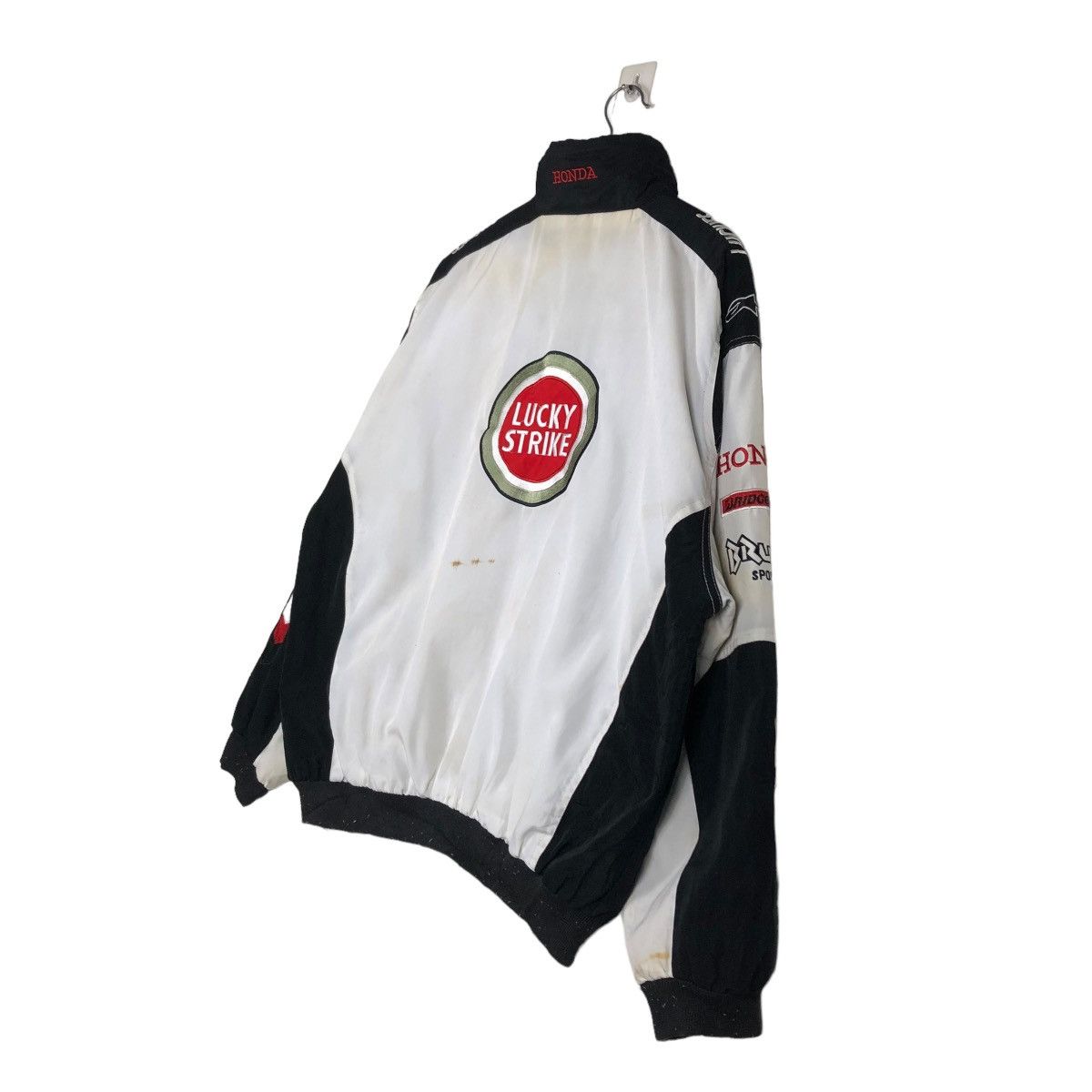 Hein Gericke 🔥VINTAGE BIKER JACKET RACING LUCKY STRIKE BIG LOGO Size US XXL / EU 58 / 5 - 15 Thumbnail