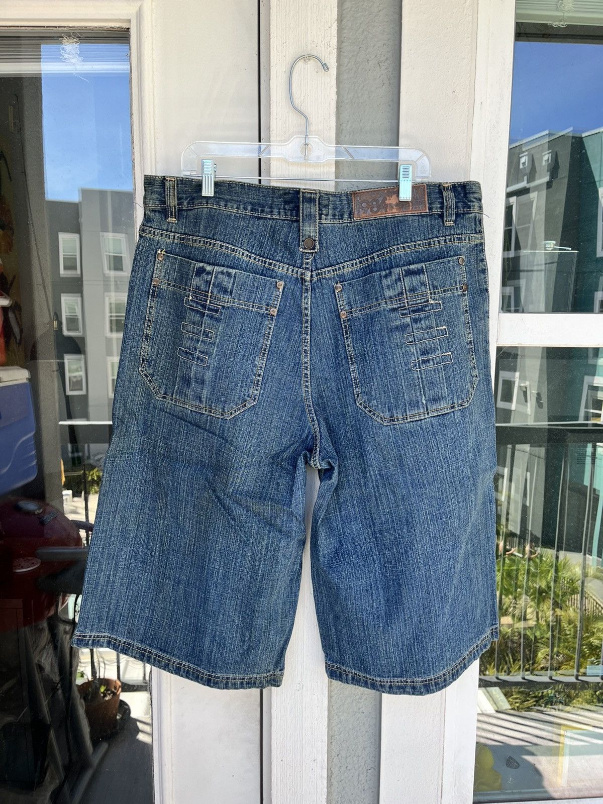 Mecca Y2K SUPER BAGGY JORTS well past the knee Size US 38 / EU 54 - 2 Thumbnail