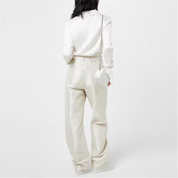 Golden Goose o1g2r1mq1024 Jeans in Off White Size 29" - 5 Thumbnail