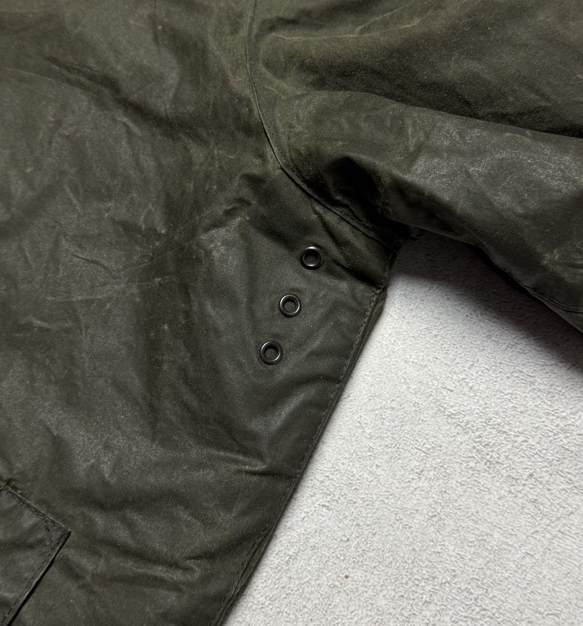 Barbour Barbour International Zip Up Hooded Wax Cotton Jacket Size US M / EU 48-50 / 2 - 8 Thumbnail