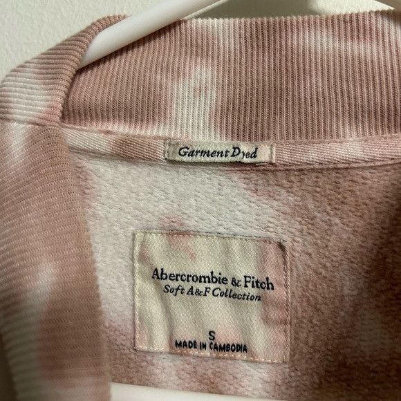 Abercrombie & Fitch Abercrombie & Fitch Mockneck Pink Tie Dye Sweatshirt Size S / US 4 / IT 40 - 3 Thumbnail