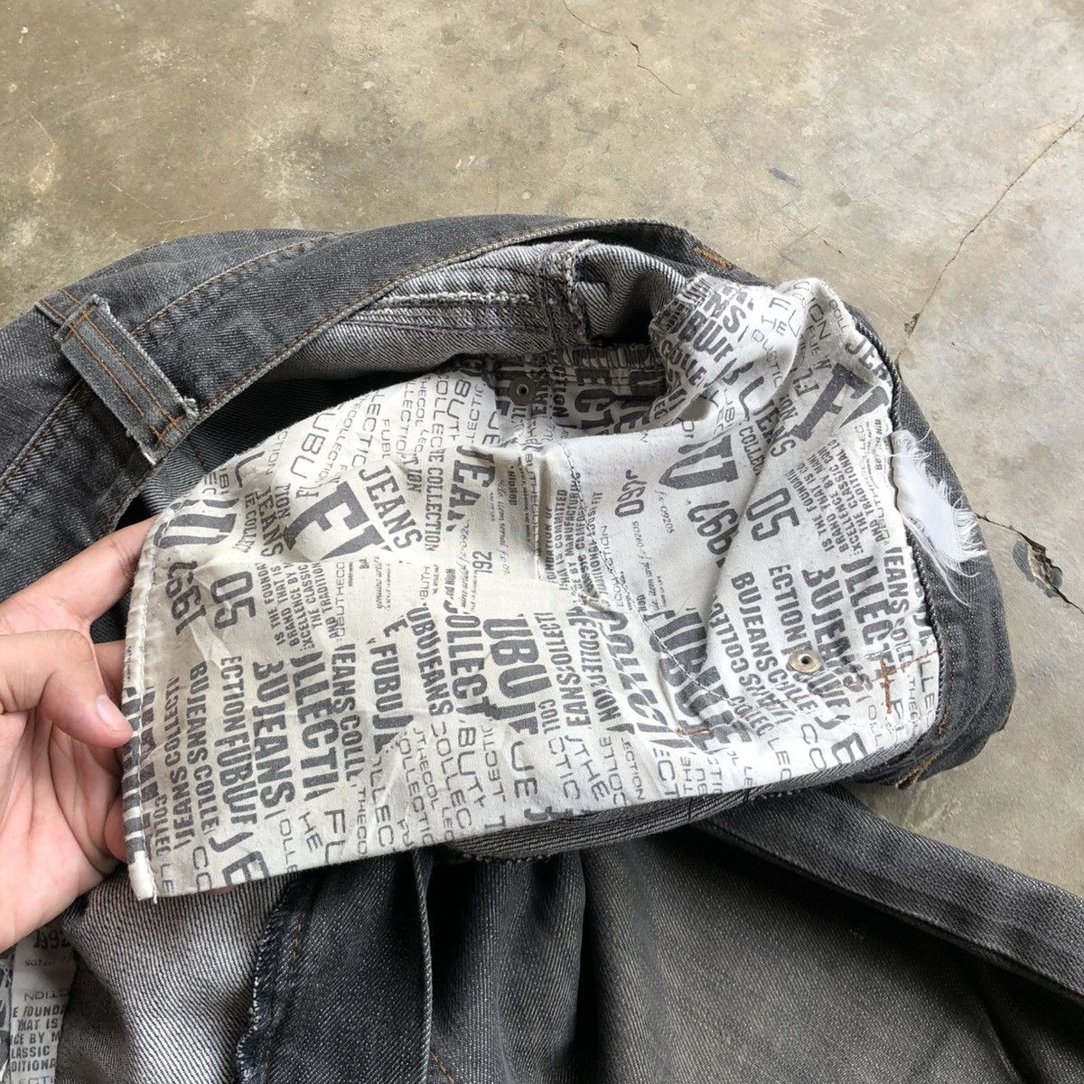 Fubu Vintage Fubu Collection Washed Jeans Pants Charcoal Y2k Size US 34 / EU 50 - 14 Thumbnail