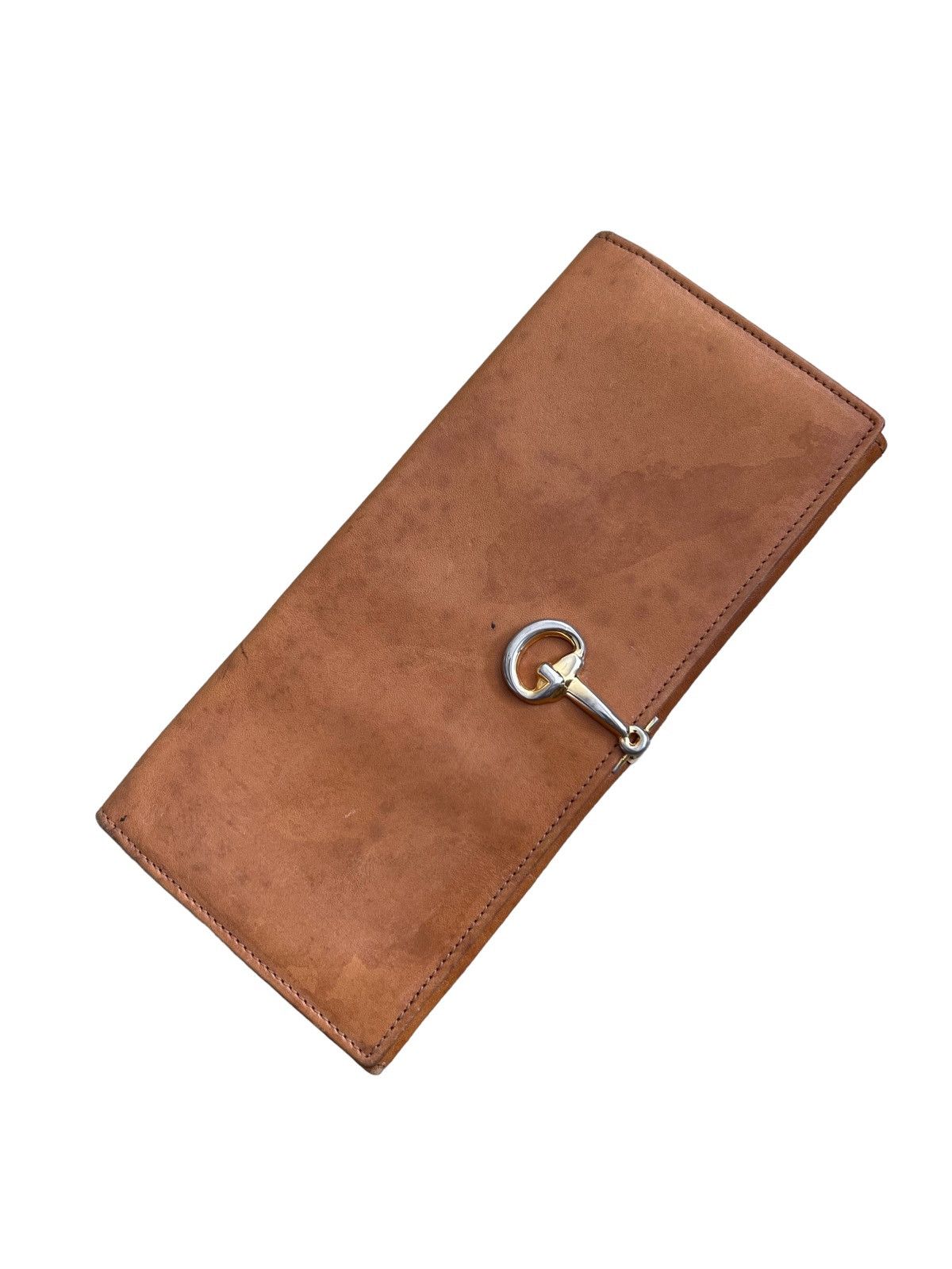 Gucci Vtg 1980s Gucci Horsebit Metal Fitting Long Leather Wallets Size ONE SIZE - 2 Thumbnail