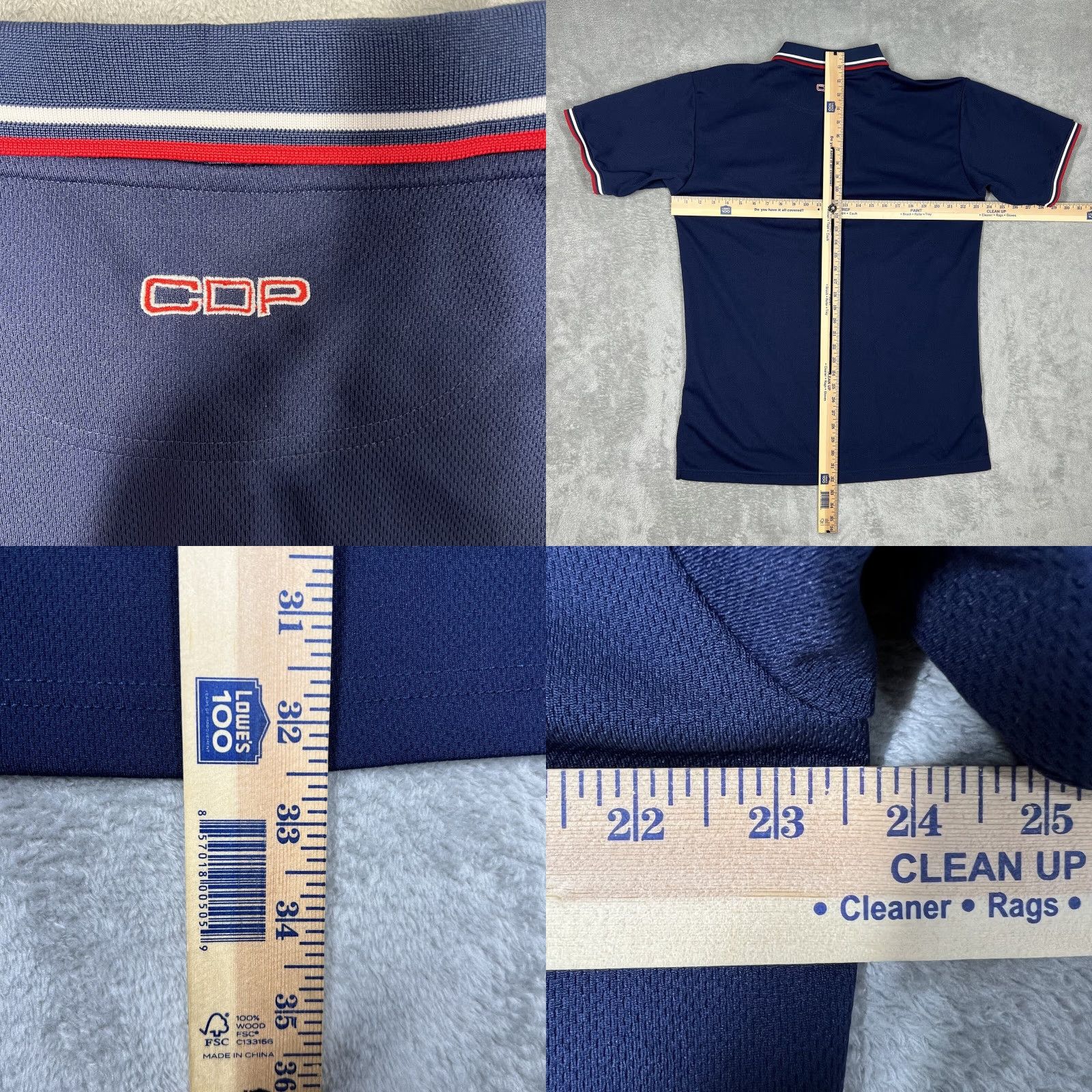 Vintage Cooperstown Dreams Park Polo Shirt Men Large Navy Blue Short Sleeve Shirt Size US L / EU 52-54 / 3 - 9 Thumbnail