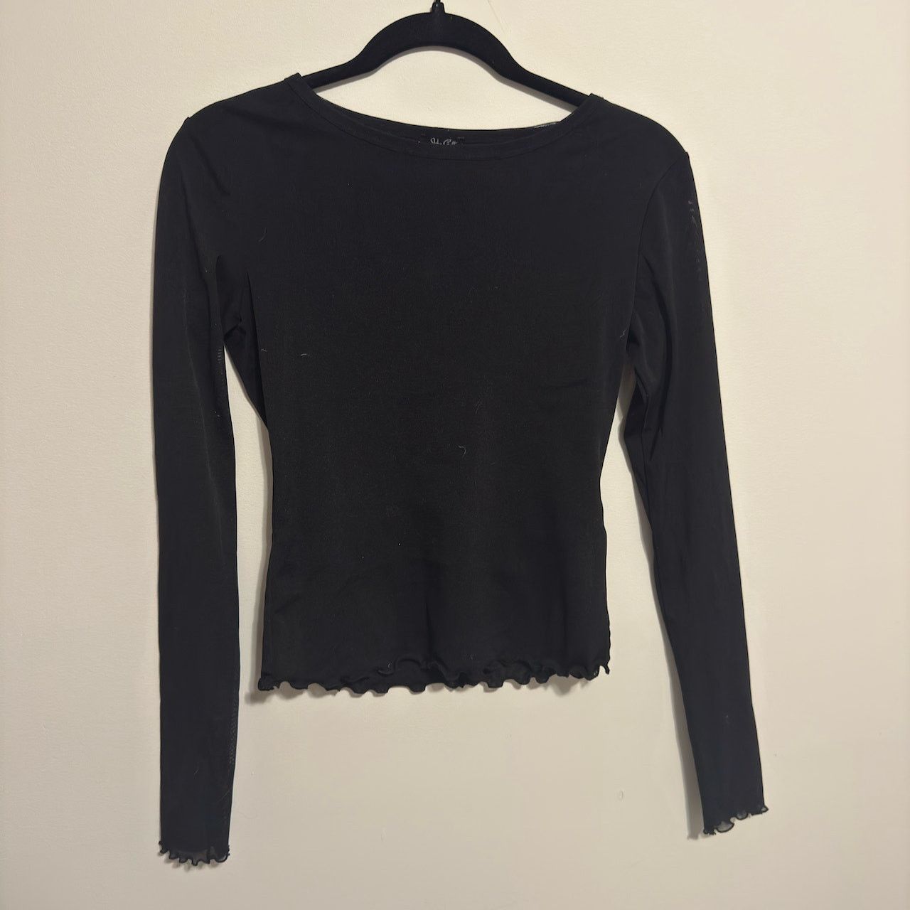 Brandy Melville John Galt Black Long Sleeve Top Size ONE SIZE - 1 Thumbnail
