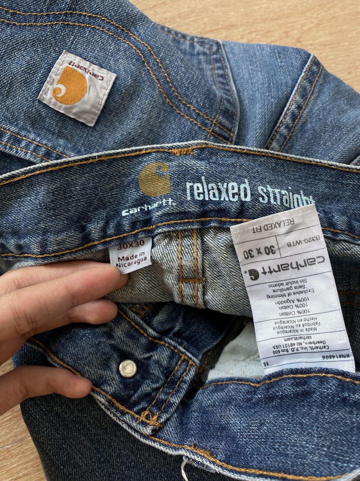Carhartt Carhartt Relaxed Straight Denim Jeans B320-WTB Size US 30 / EU 46 - 6 Thumbnail