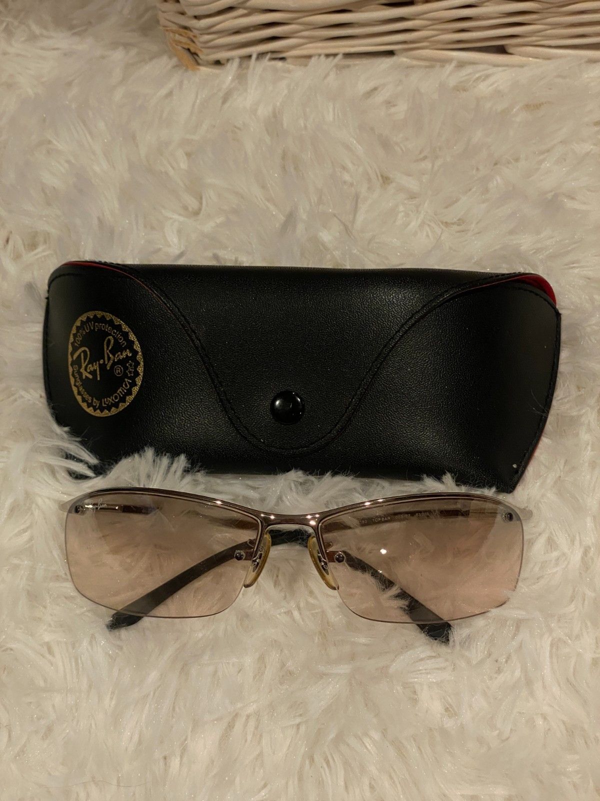 RayBan Ray-Ban RB3183 003/8Z Sunglasses Silver frame Beige Silver Size ONE SIZE - 5 Thumbnail