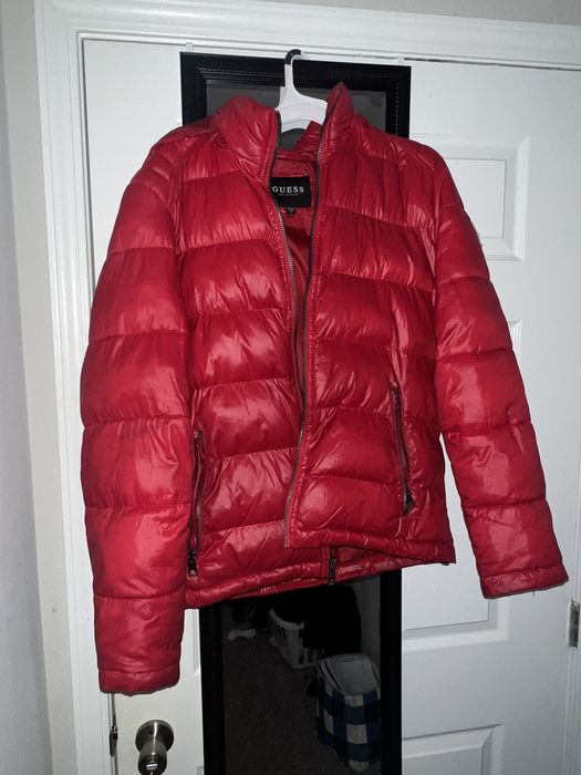 Red cheap guess jacket